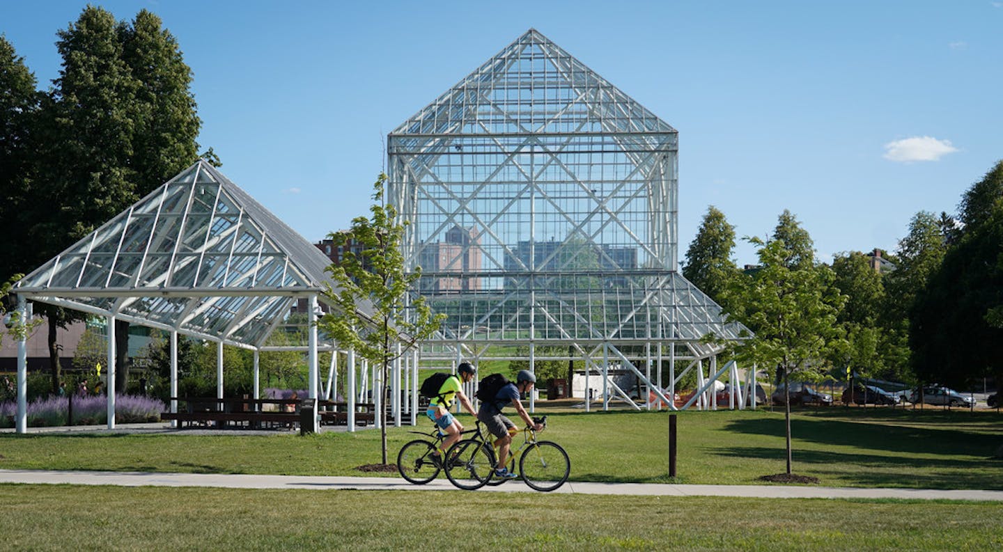 Bicycle freeways like the Cedar Lake Trail are closed, forcing commuters onto smaller routes, including the Sculpture Garden. "We understand [the detours] are inconvenient and that it's been a little difficult," said Trevor Roy of the Met Council.