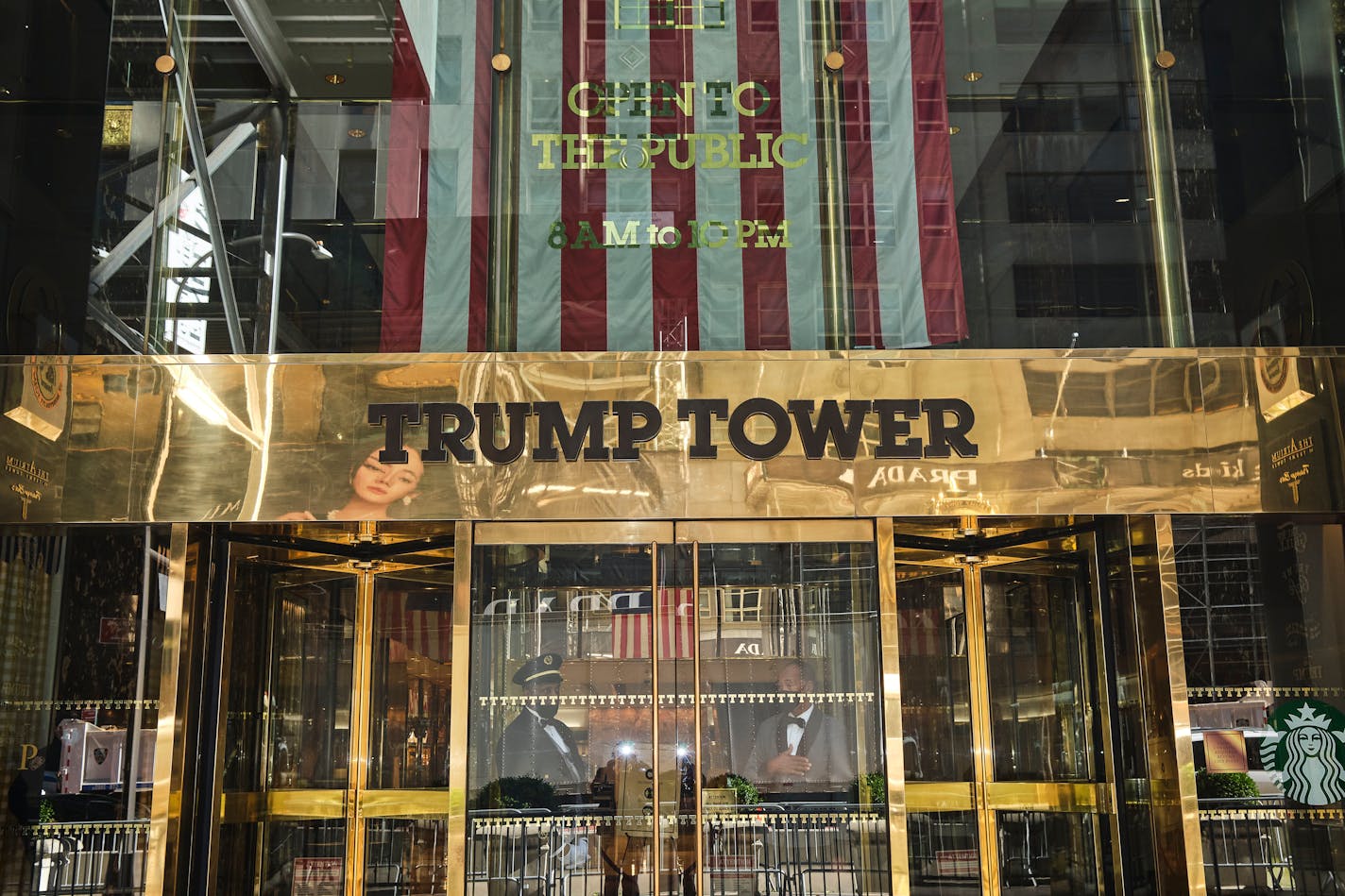 FILE Ñ An entrance to Trump Tower in Manhattan on the eve of the election, Nov. 2, 2020. Much as he did while in the White House, Donald Trump has thoroughly blurred the lines between his political ambitions and his business interests, with a wide-ranging set of moneymaking ventures. (John Taggart/The New York Times)