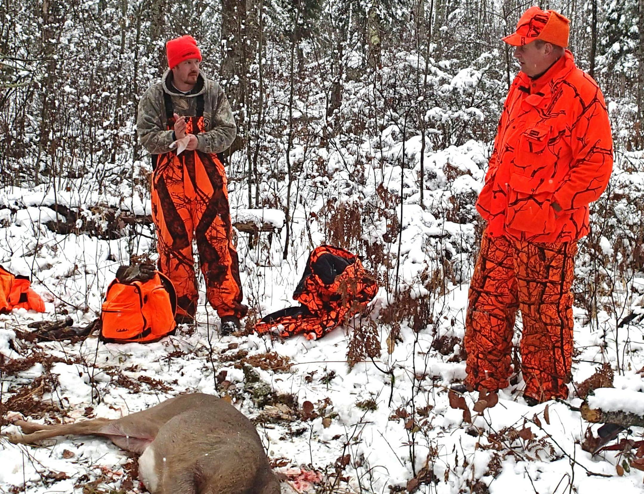 Deer hunting in the snow is a northern MInnesota tradition as old as the state ó but whitetails have been few and far between in many parts of the north in recent years. ORG XMIT: MIN1311091450429796