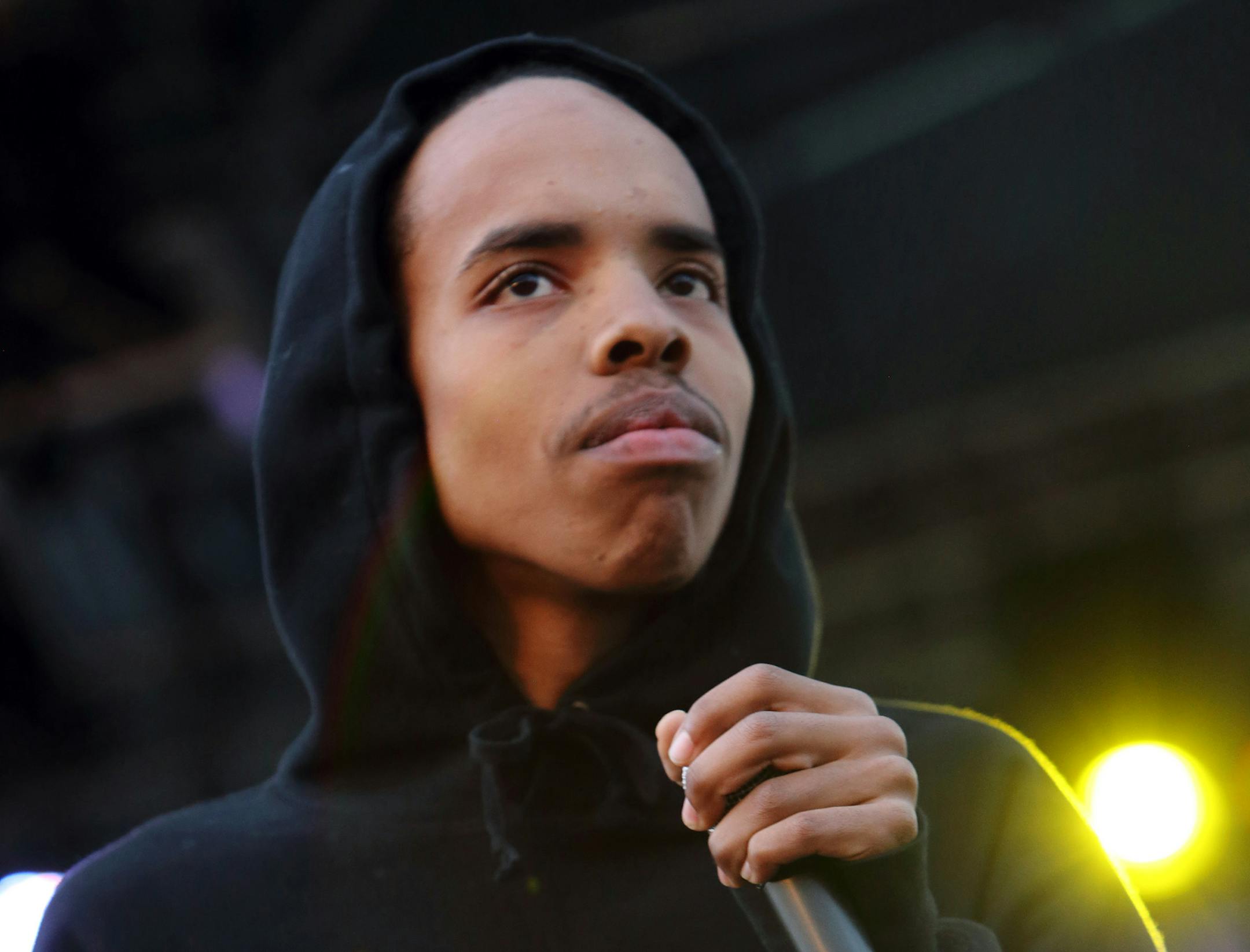 FILE - This May 26, 2013 file photo shows Earl Sweatshirt performing at The Sasquatch! Music Festival in George, Wash.(Photo by John Davisson/Invision/AP, File) ORG XMIT: MIN2013082610551621