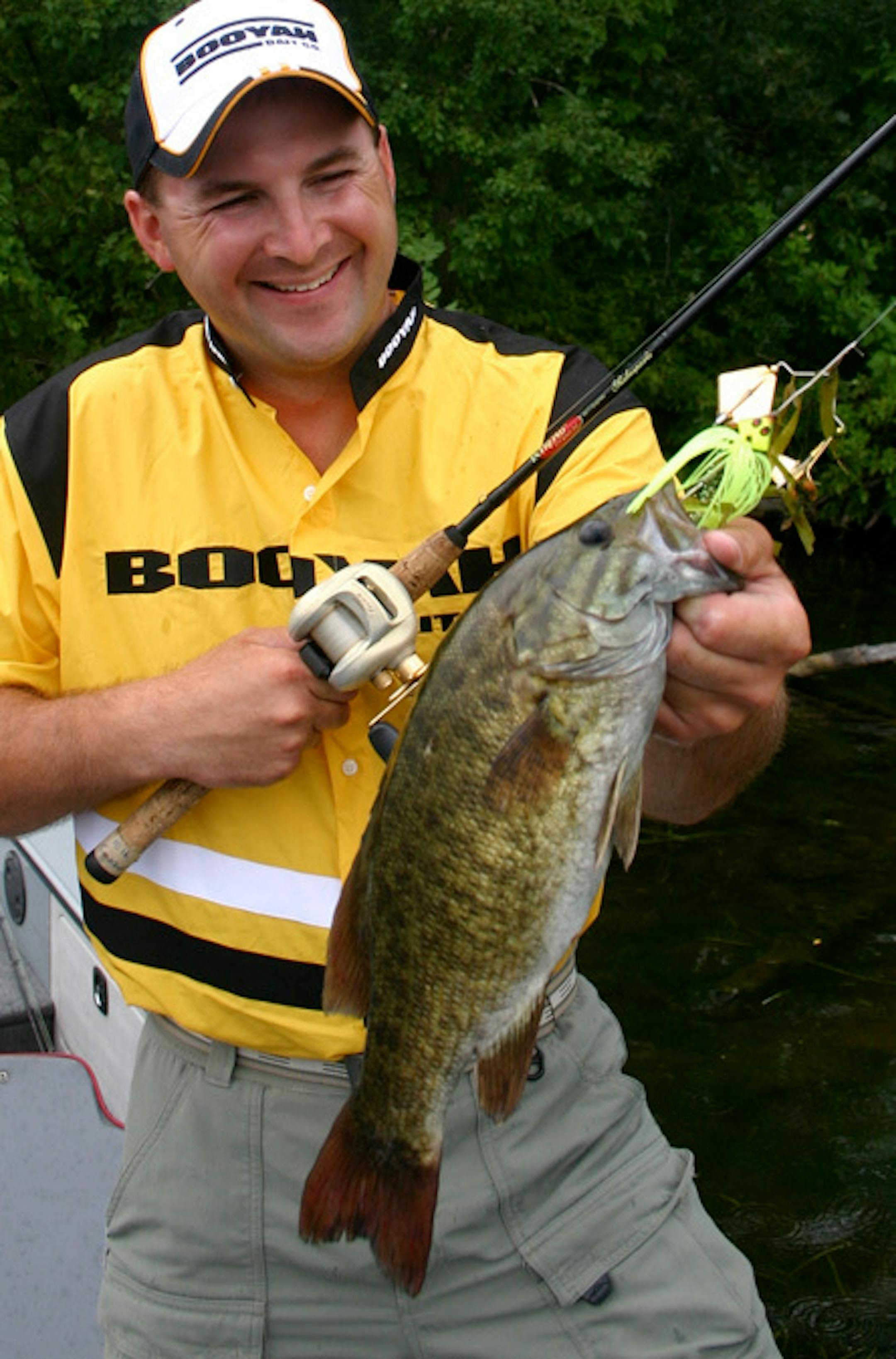 John House with a meaty Mississippi River smallmouth