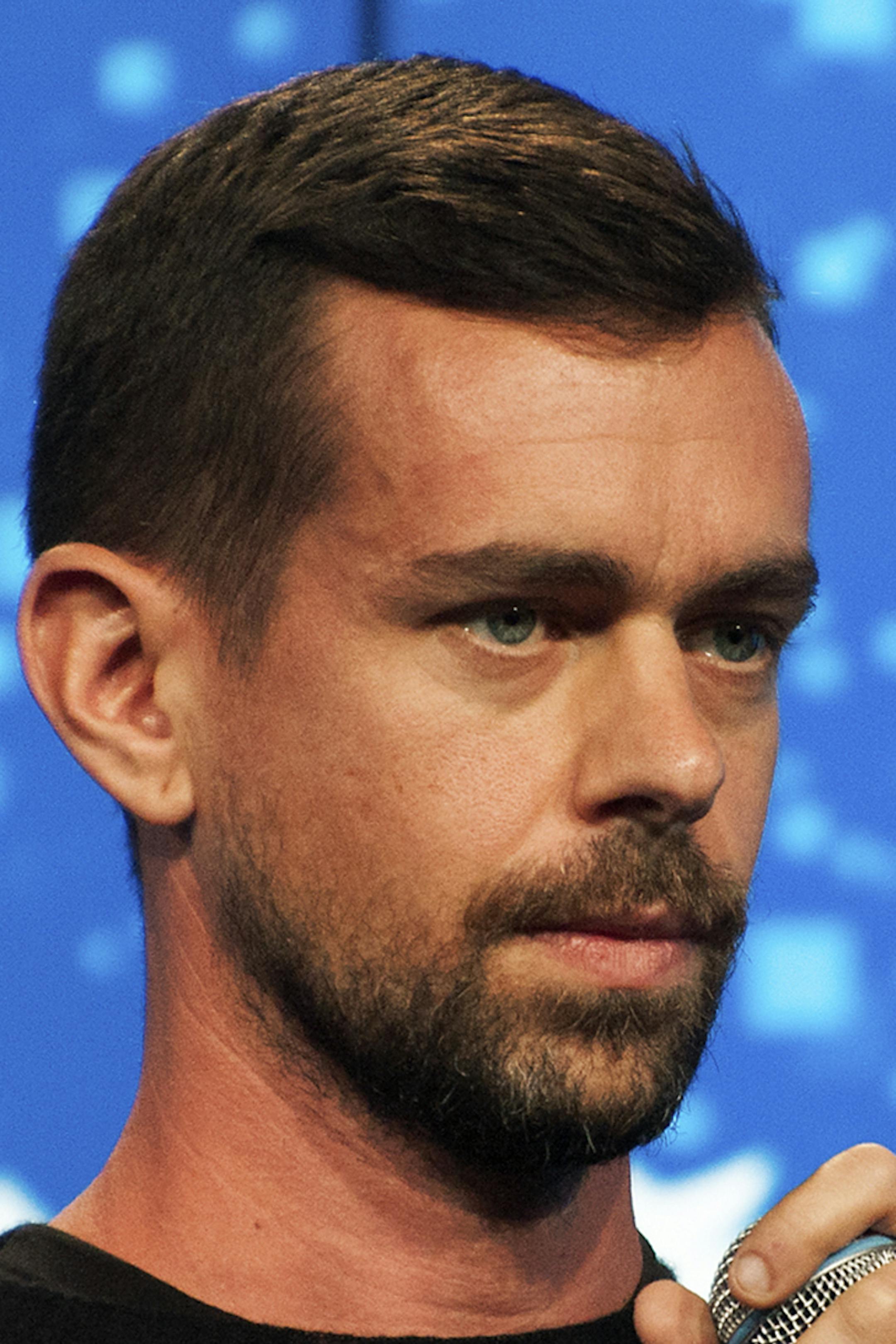 Jack Dorsey, Twitterís co-founder and newly appointed chief executive, speaks at a promotional event in New York, Oct. 8, 2015. Twitter announced Tuesday that it was laying off up to 336 employees, or 8 percent of its workforce, to cut costs while it tries to find ways to attract new users. (Bryan Thomas/The New York Times)