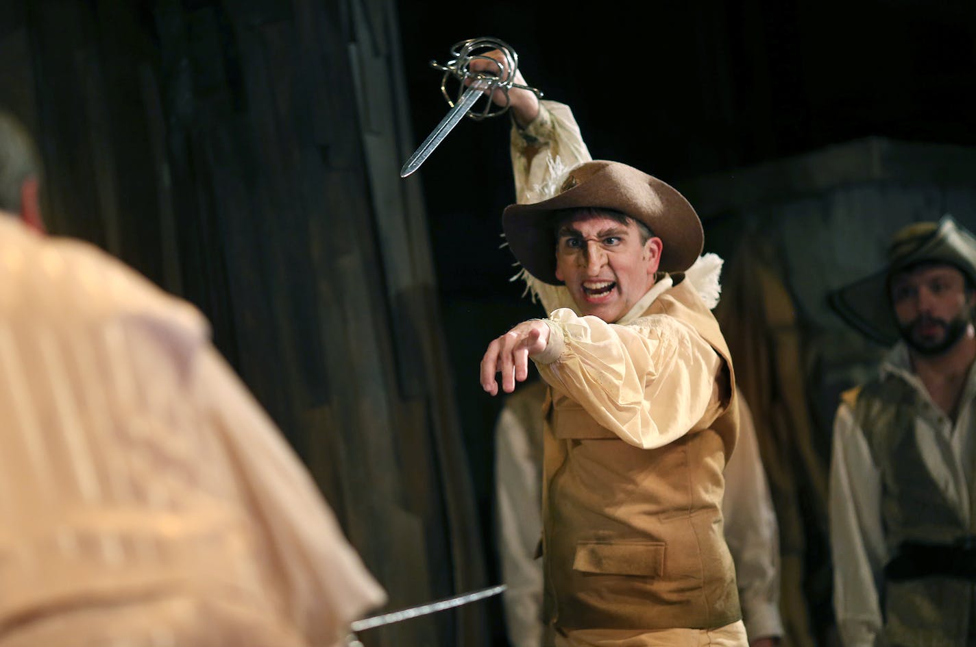 Bradley Greenwald as Cyrano. Feature on Theater Latte Da's "C," a new musical of Cyrano de Bergerac. [ Bradley Greenwald and Robert Elhai&#x2019;s new musical adaptation of Edmond Rostand&#x2019;s great play, Cyrano de Bergerac. CAST members are: Star Tribune Photos by Jerry Holt &#x2022; Jerry.holt@startribune.com