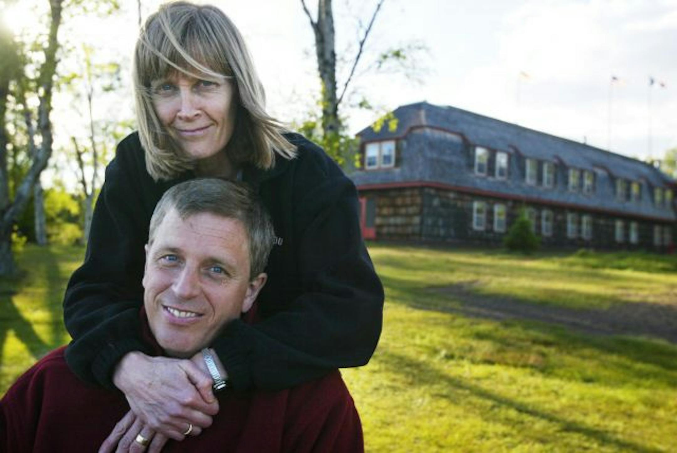Owners Tim and Nancy Ramey have been owners of the Naniboujou Lodge for 21 years. The lodge is situated right on Lake Superior.