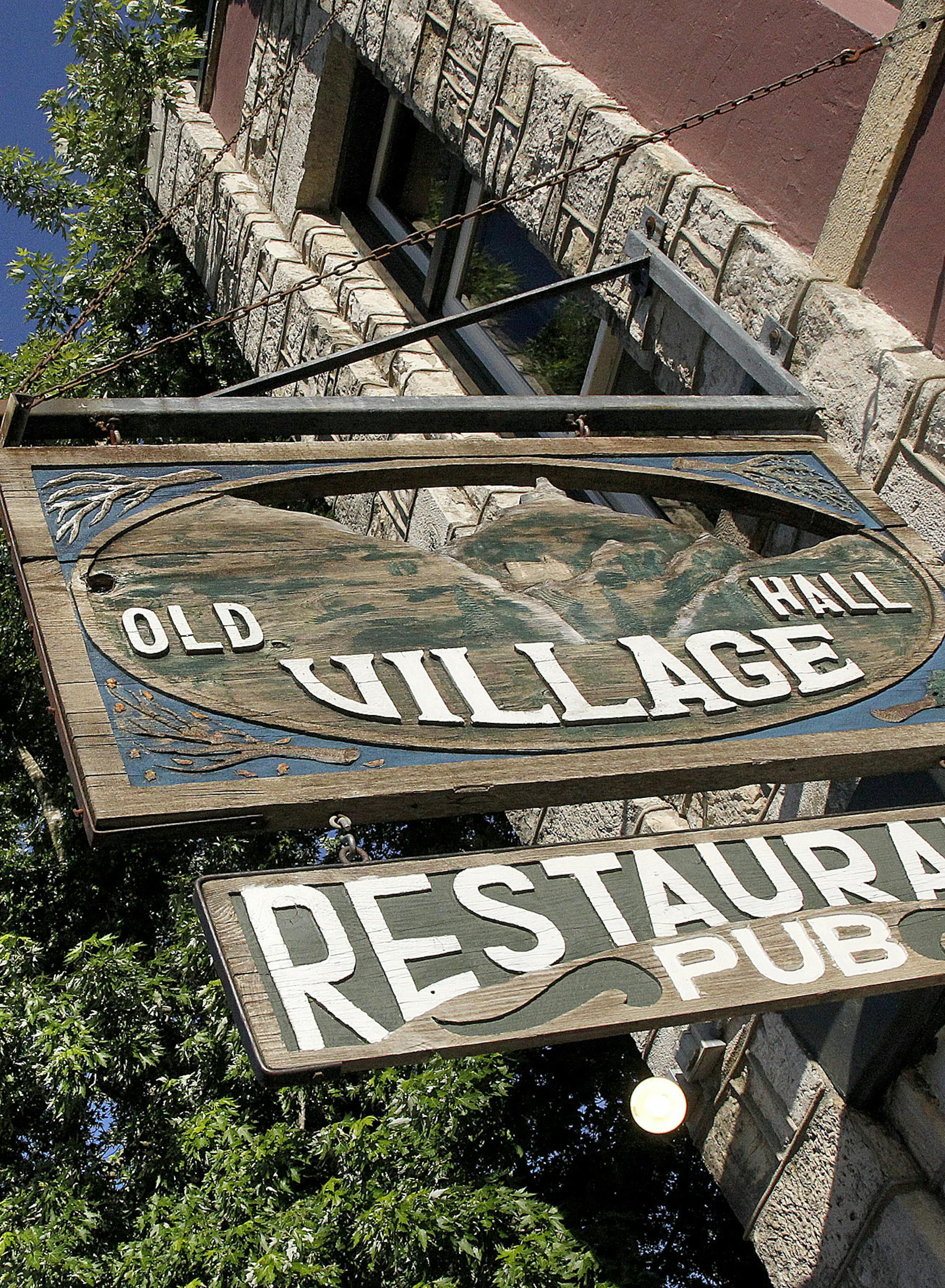 The Southeast of Minnesota is a taste extra by Rick Nelson stopping at least 25 places along his path. In Lanesboro, MN. The Old Village Hall, signage. ] TOM WALLACE ‚Ä¢ twallace@startribune.com __Assignments #20018615A_ June 27, 2011_ SLUG: rn0707_ EXTRA INFORMATION