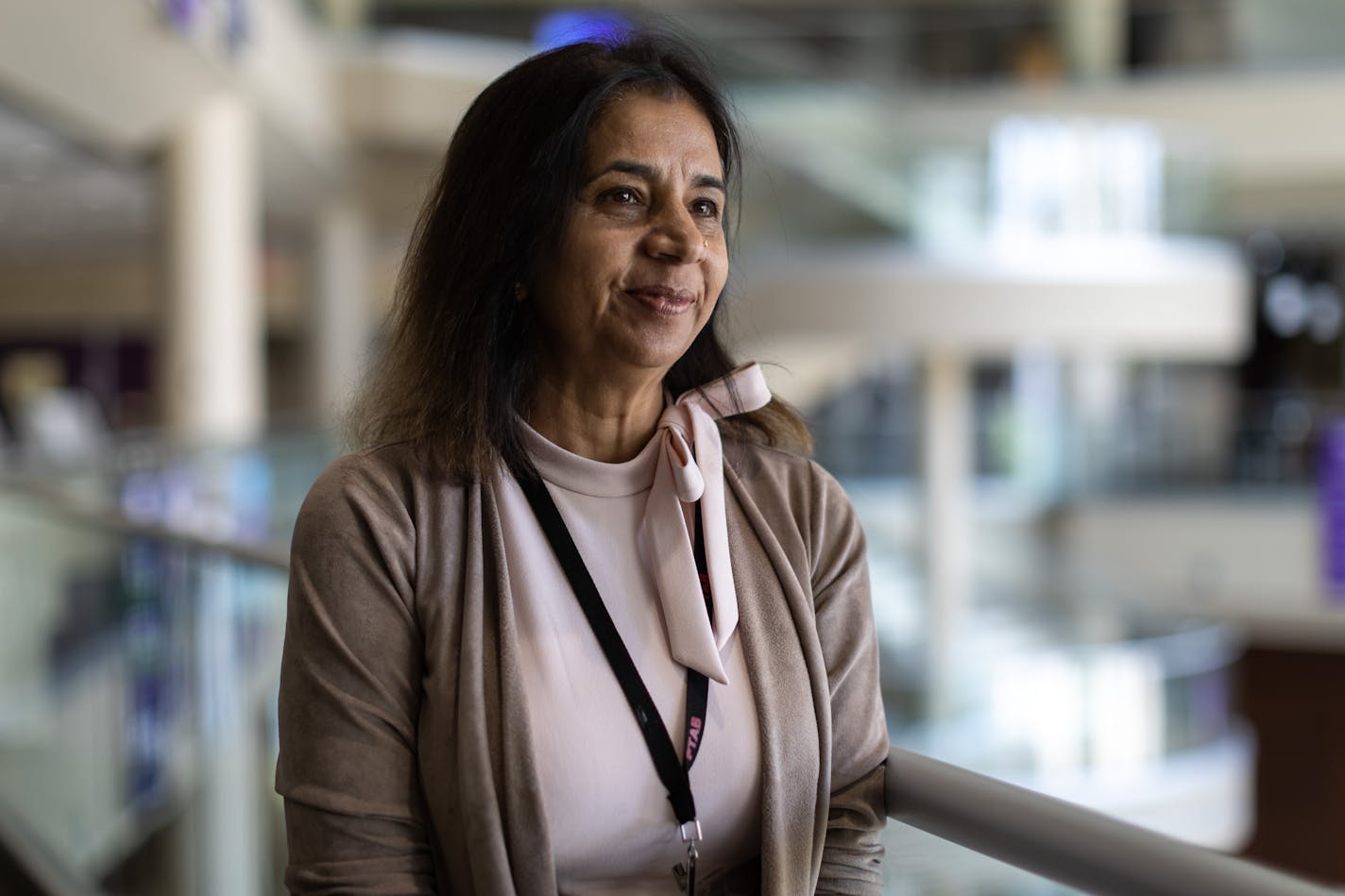 Neerja Singh, clinical director at the office of Medicaid Medical in the Minnesota Department of Human Services, poses for a photo inside the Anderson Student Center at the University of St. Thomas in St. Paul on Wednesday, June 21, 2023.