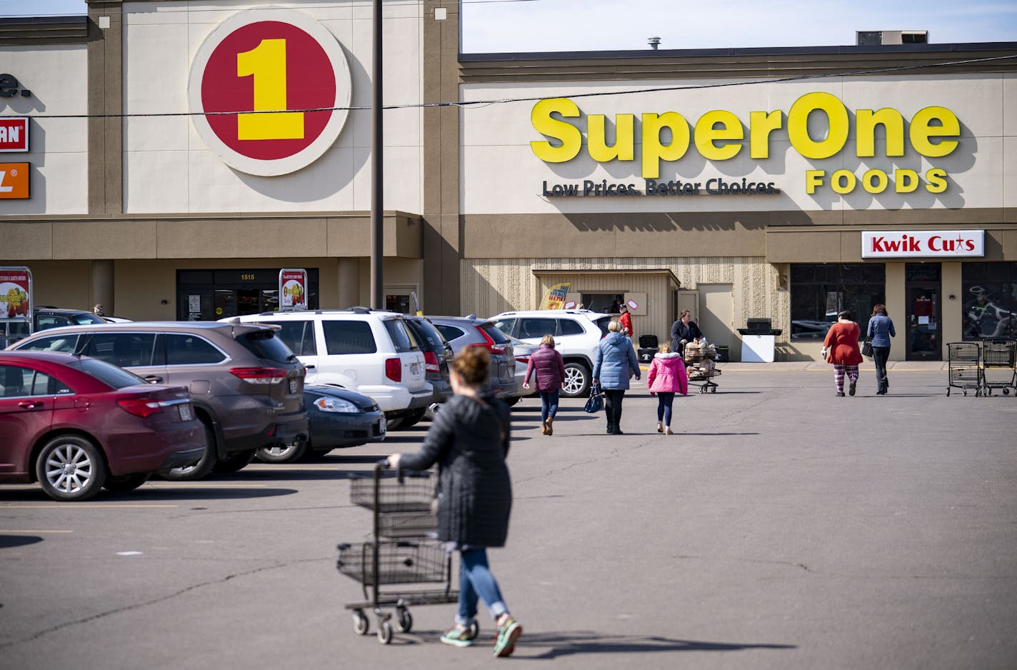 The parking lot of a Super One in Superior was full on Monday afternoon, even after the mayor advised residents to avoid shopping as newly confirmed coronavirus cases visited grocery stores recently.