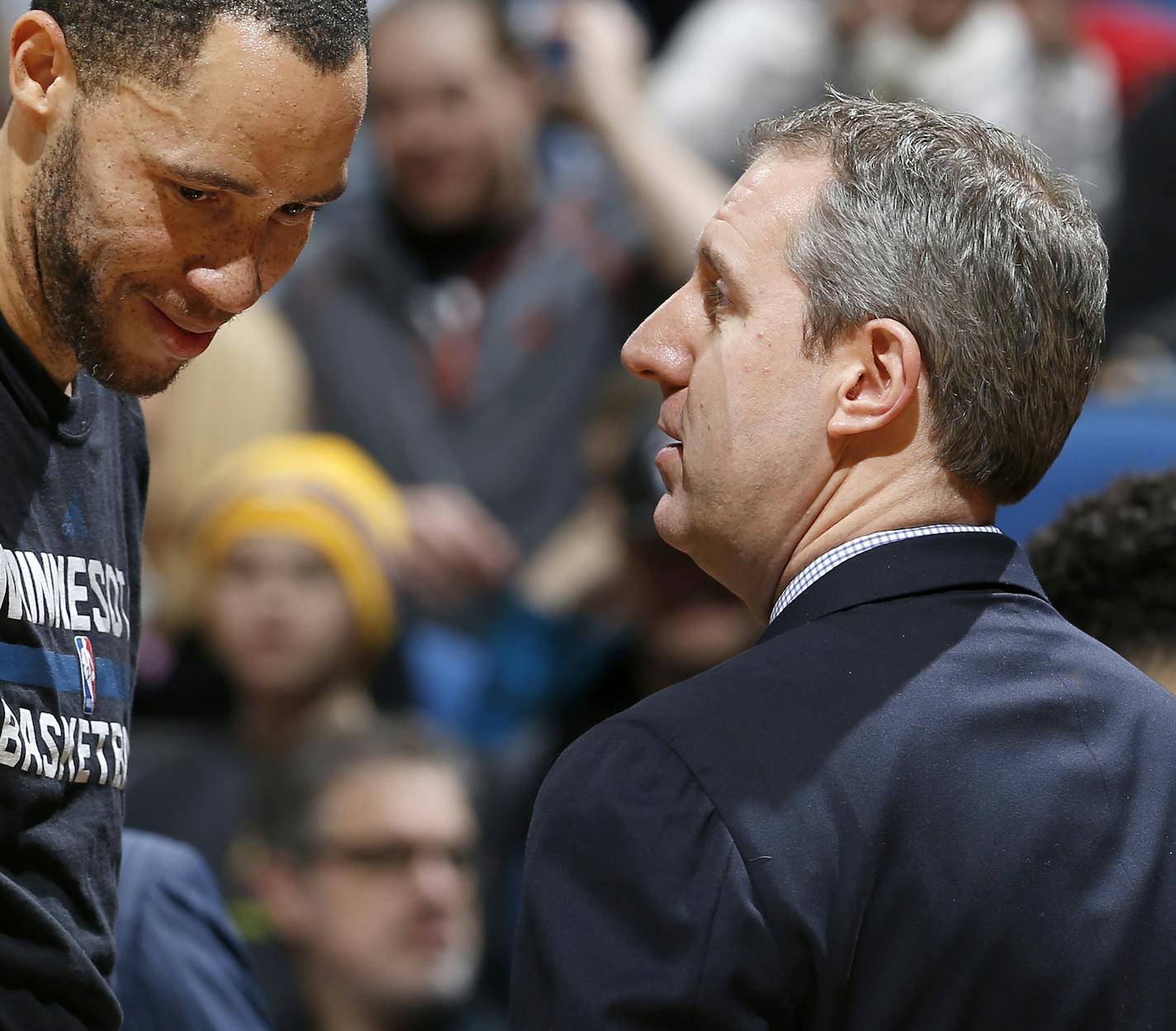 Minnesota Timberwolves assistant coach Bryan Gates. ] CARLOS GONZALEZ &#xef; cgonzalez@startribune.com - December 30, 2015, Minneapolis, MN, Target Center, NBA, Minnesota Timberwolves vs. Utah Jazz ORG XMIT: MIN1601041204570339