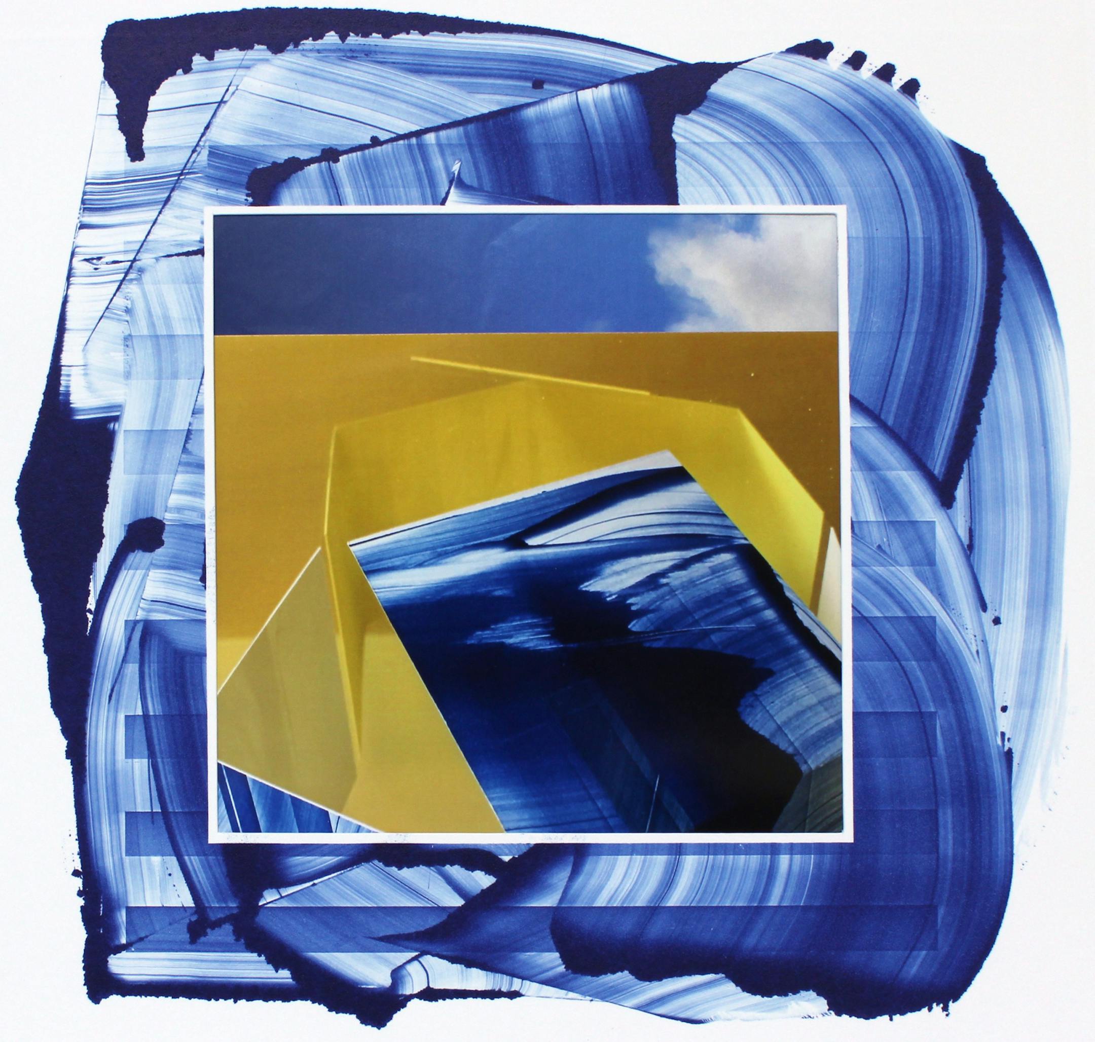 Artist: Lauren Flynn Title: ìNine-tenths,î 2016 Medium: Monoprint, inkjet, found image Source: Highpoint Center for Printmaking