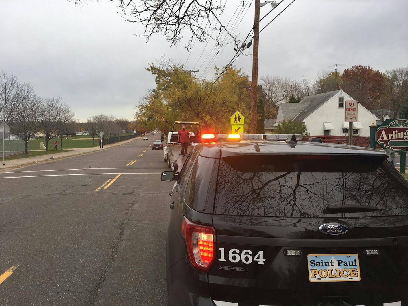 A 78-year-old man was struck and killed at hte intersection of Arlington Avenue and Matilda Street in St. Paul. Police are investigating.