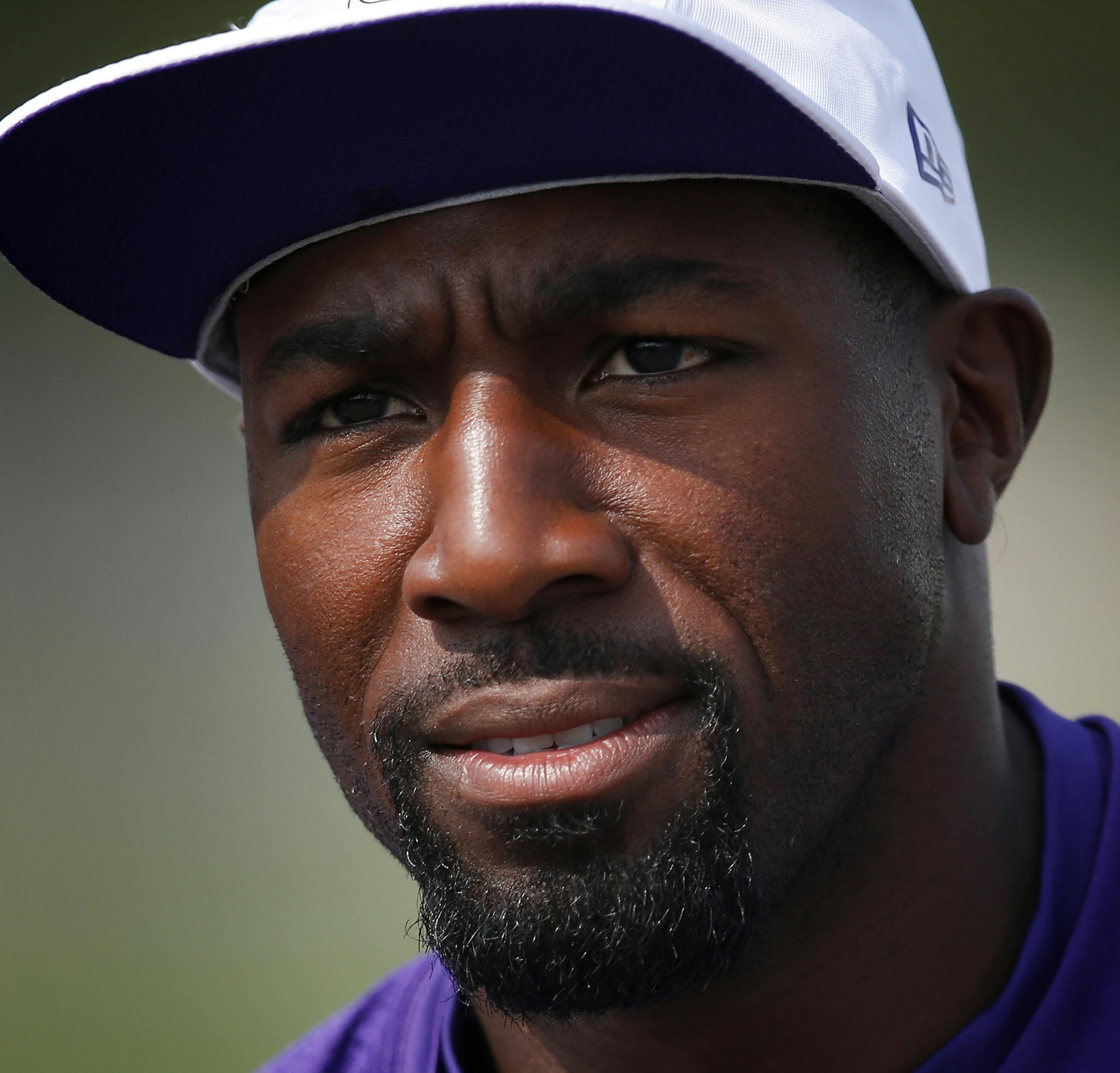 Minnesota Vikings Greg Jennings (15). ] CARLOS GONZALEZ cgonzalez@startribune.com - August 1, 2014 , Mankato, Minn., Minnesota State University, Mankato, Minnesota Vikings Training Camp, NFL,