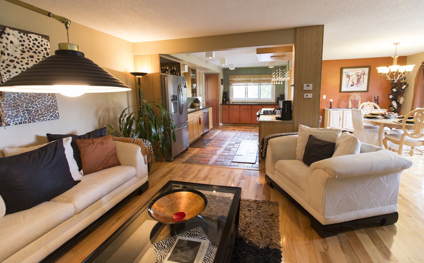 Jevetta Steele&#x2019;s renovated kitchen now opens to the living room and dining room, so she can be part of the party.