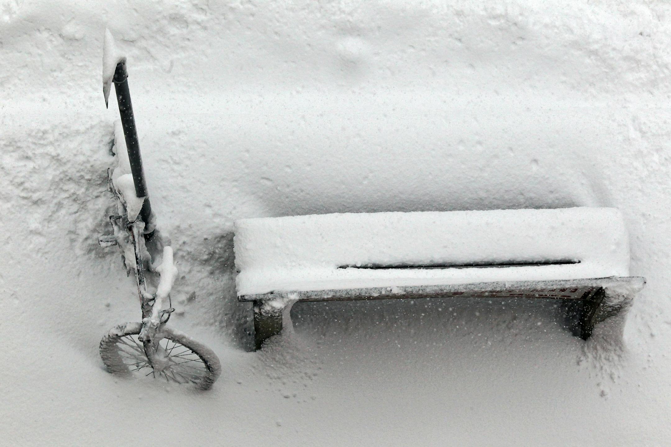 More than a foot of snow fell in the Twin Cities Sunday.