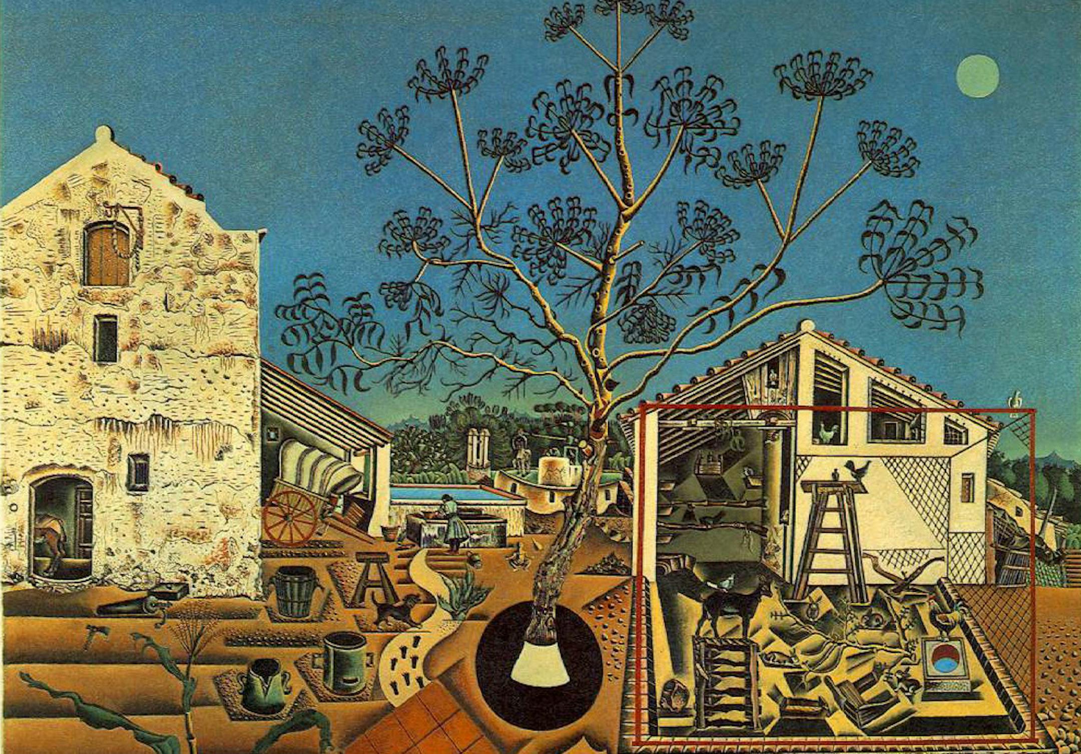 A Rutgers University computer picked up similarities between Vincent van Goghís ìOld Vineyard with Peasant Womanî (1890), left, and Joan Miroís ìThe Farmî (1922). Illustrates ARTISTS (category f), by Mohana Ravindranath (c) 2014, The Washington Post. Moved Monday, Nov. 10, 2014. (MUST CREDIT: Comparison courtesy of Rutgers Universityís Department of Computer Science) ORG XMIT: MIN1411101210010696