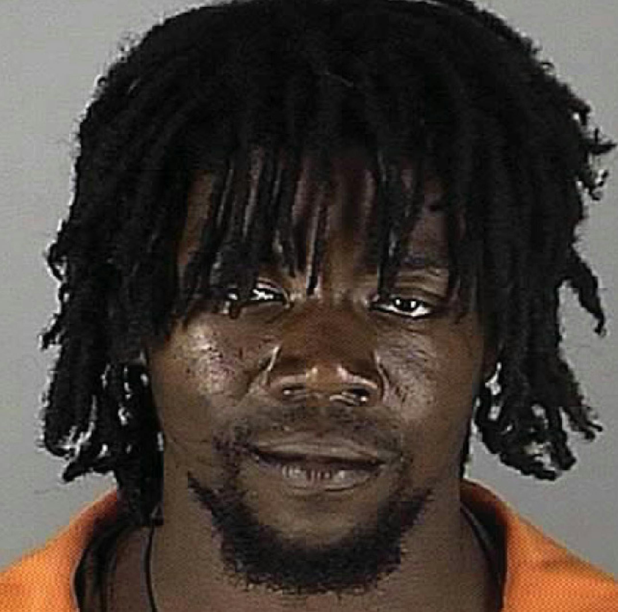Jamar Clark Hennepin County booking mug. This is from his arrest for fleeing police in a stolen car, July 29, 2015.