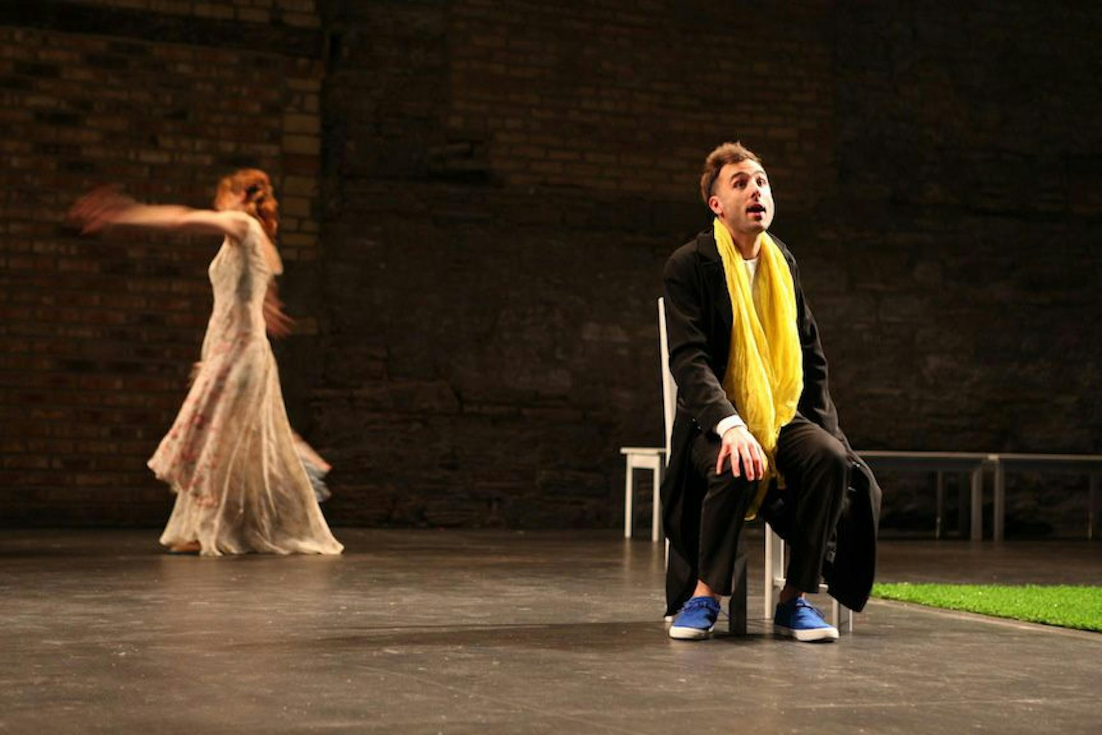 Nathan Keepers and Christina Baldwin in "Werther and Lotte"