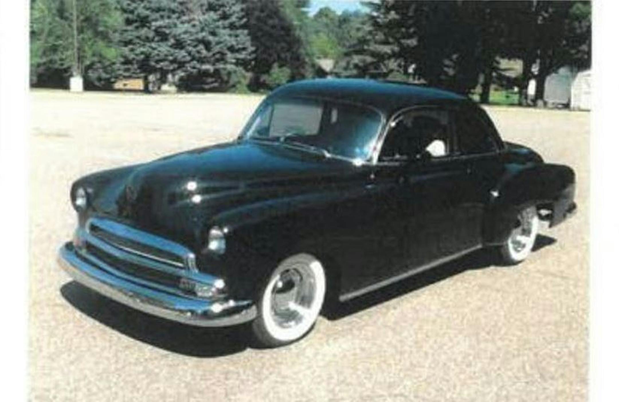 This classic car was stolen and has since been recovered without damage.