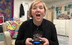 Nancy Monson playing video games