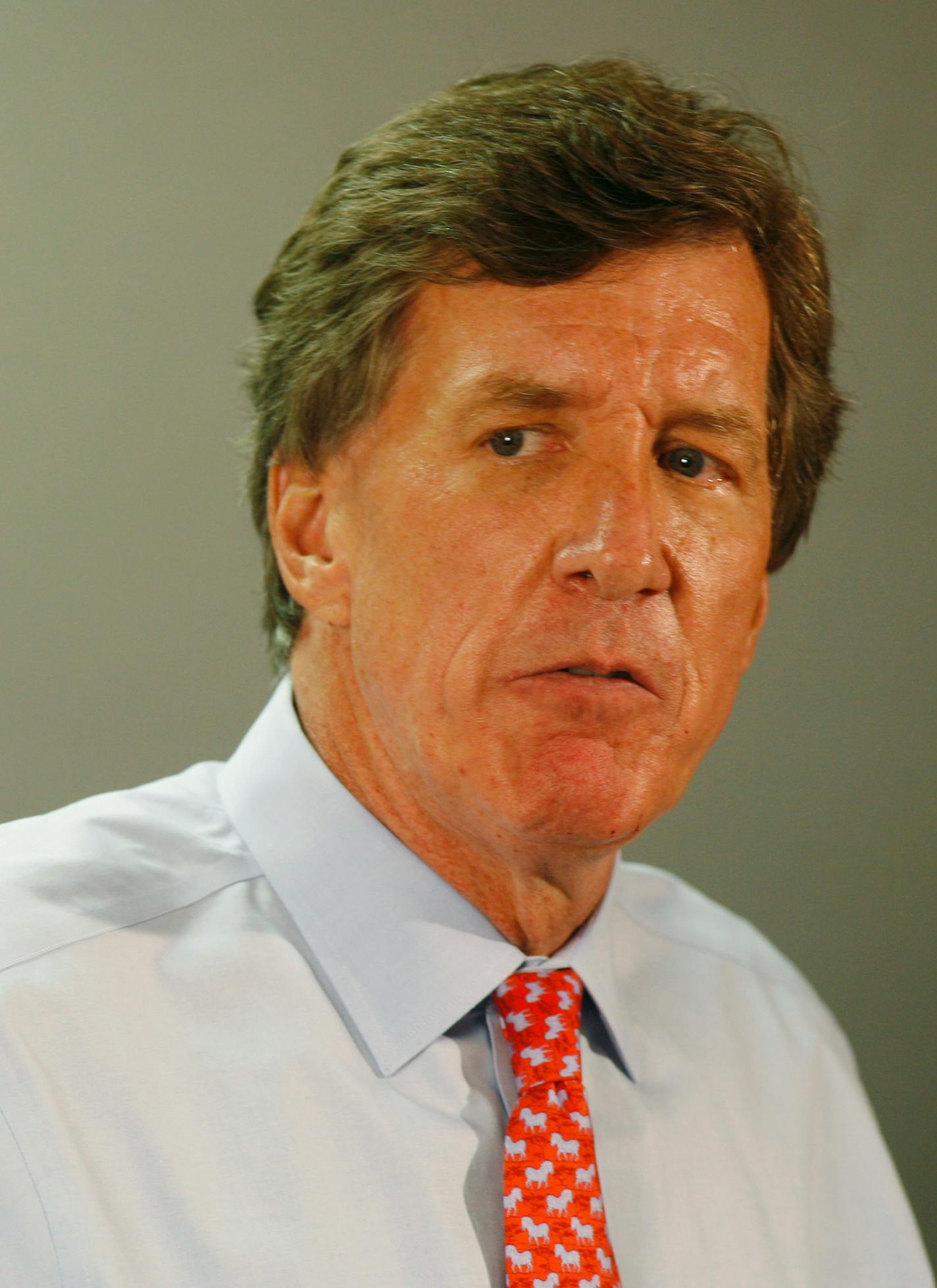 U.S. Rep. Jim Ramstad announces his retirement at a news conference in Minnetonka, Minn., Monday, Sept. 17, 2007, after serving 17 years in U.S. Congress.