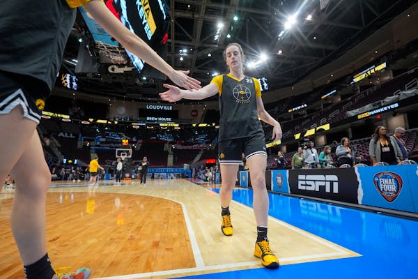 Caitlin Clark, a two-time college women's basketball player of the year at Iowa, is expected to be the No. 1 overall pick in the WNBA draft.