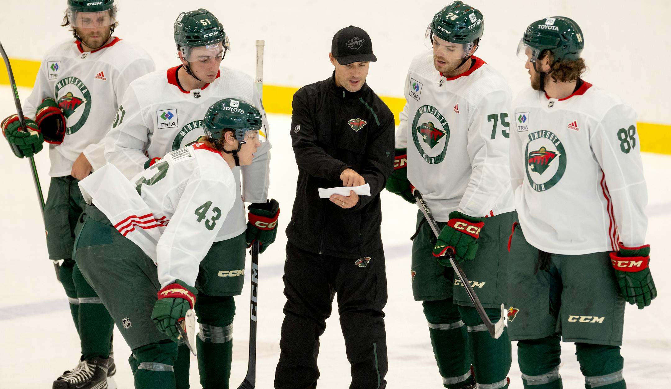 Minnesota Wild during training camp Thursday, September 21, 2023, at TRIA Rink in St. Paul, Minn. ] CARLOS GONZALEZ • carlos.gonzalez@startribune.com