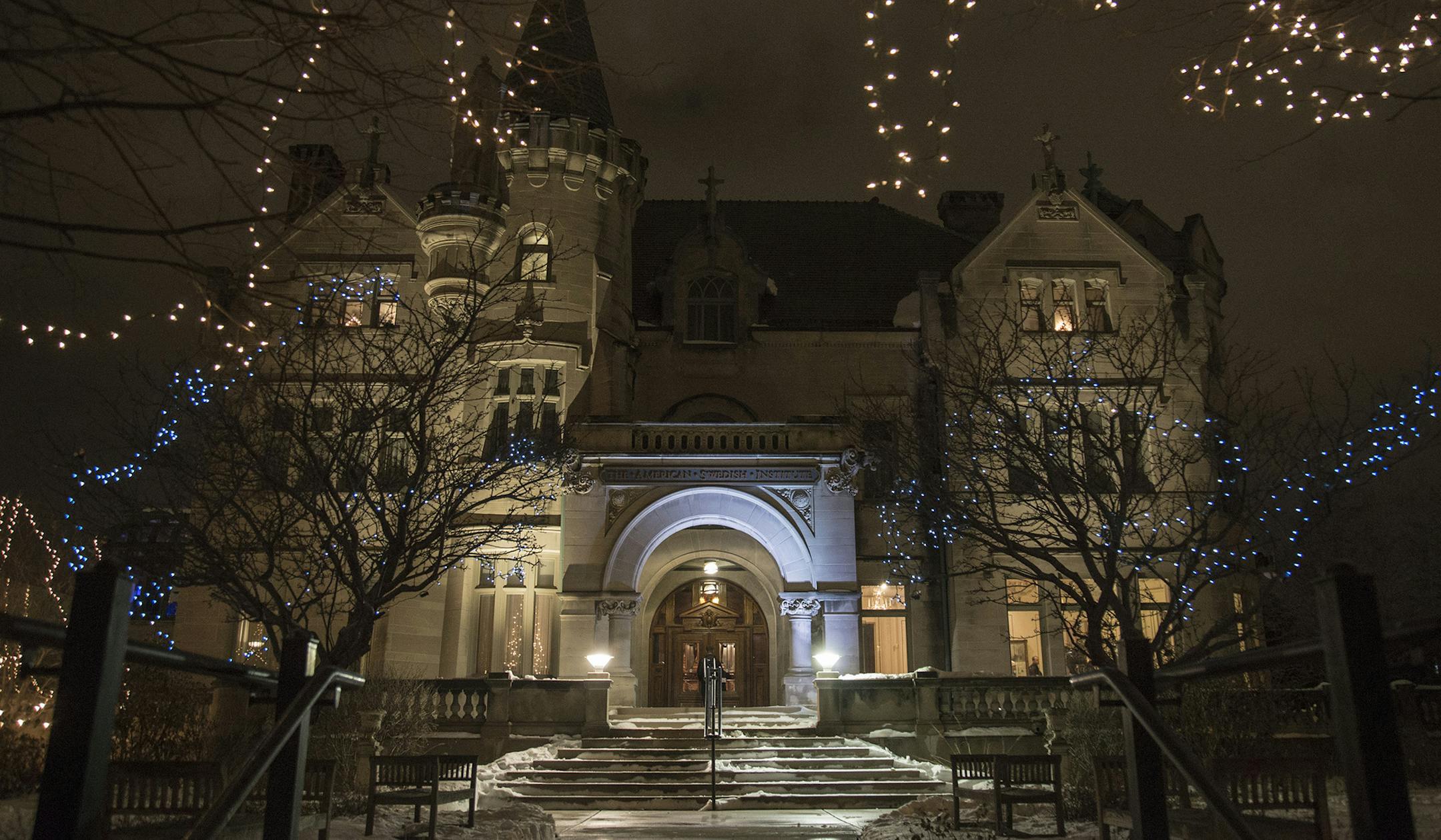 Holiday season at the Turnblad Mansion. Provided by American Swedish Institute