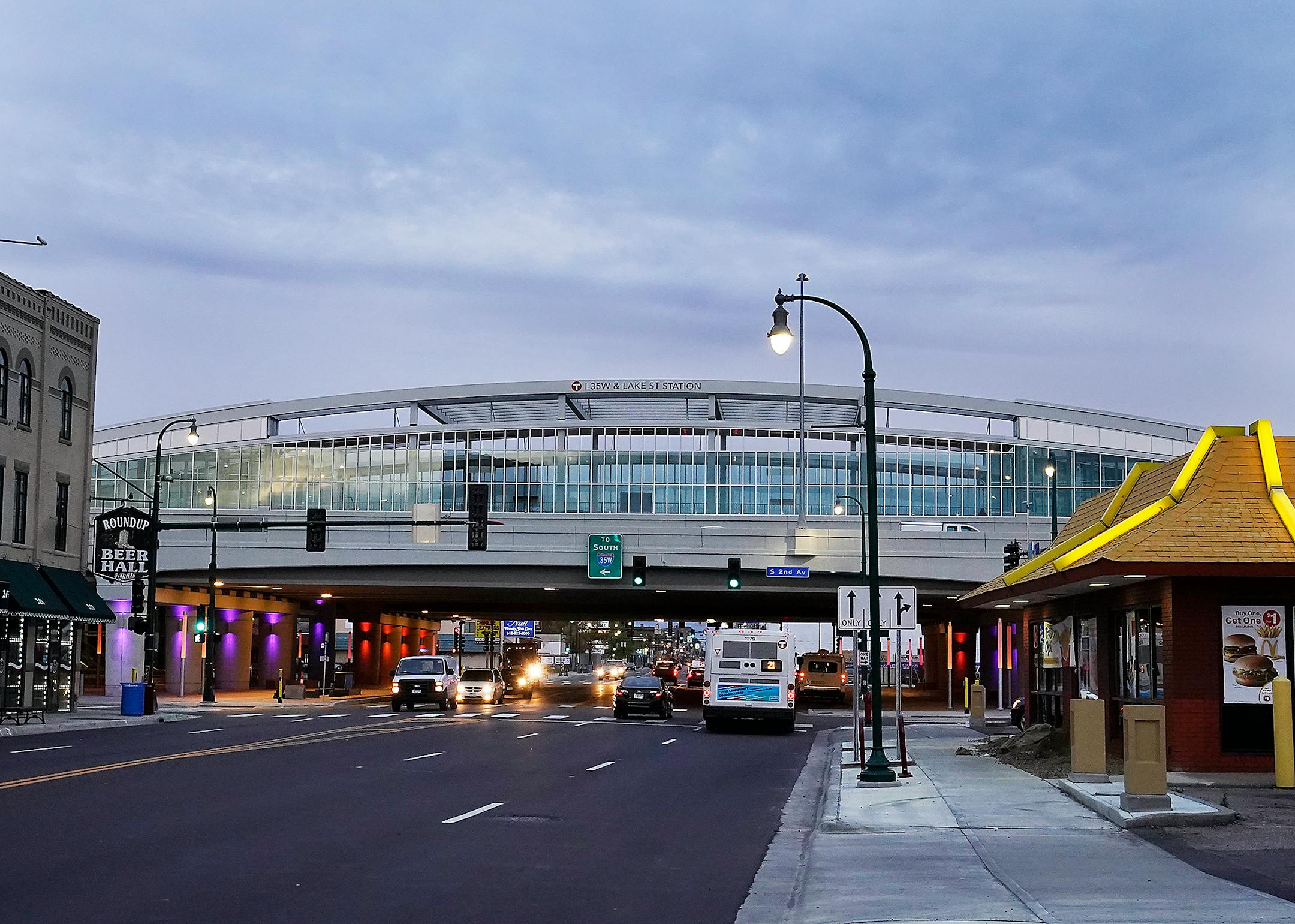 The Lake Street transit center in Minneapolis.
