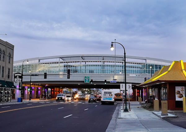 The Lake Street transit center in Minneapolis.