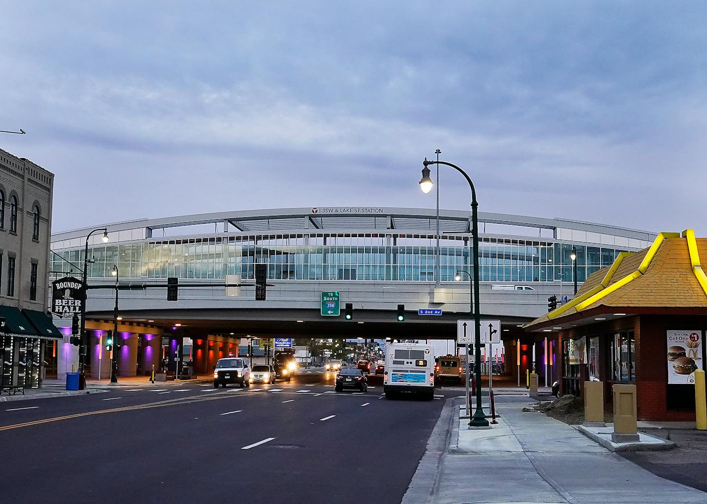 The Lake Street transit center in Minneapolis.