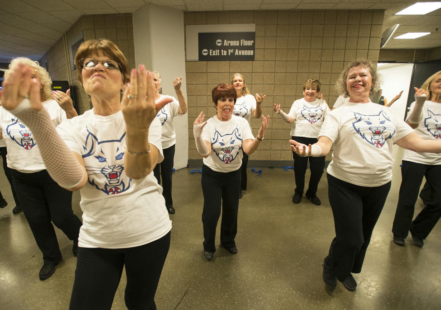 The Lynx Senior Dancers practiced their routine before performing at Tuesday night's Lynx finals game. ] Aaron Lavinsky &#x2022; aaron.lavinsky@startribune.com A troupe of senior dancers tend to steal the show at Lynx and Timberwolves games with their blend of old-timey steps and modern hip-hop moves. They are the Senior Dancers, a blend of women from around the cities who share the love of performing for basketball fans. We photograph the Senior Dancers before and during the Lynx WNBA Finals ga