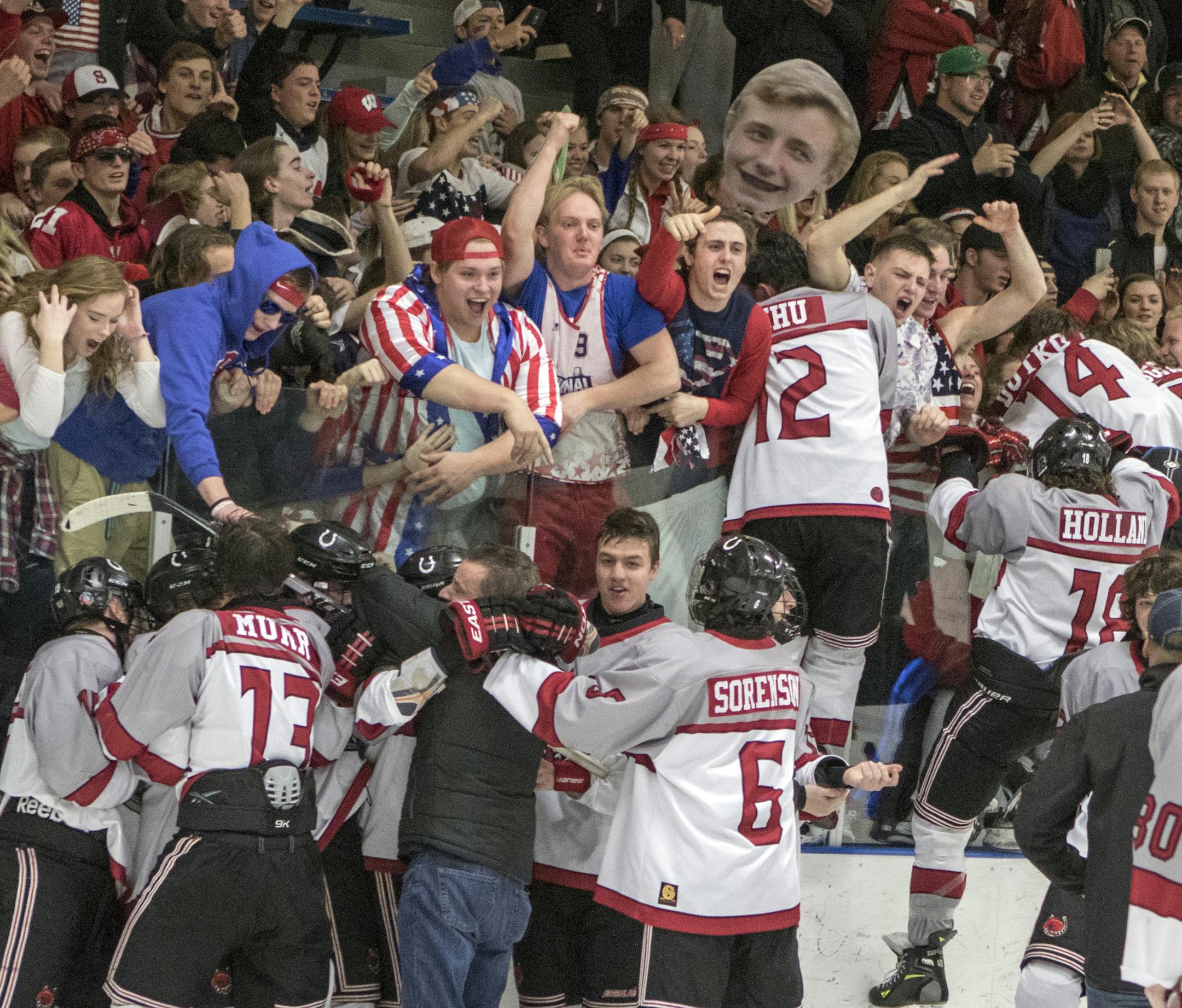 The Stillwater Ponies defeated the Hill-Murray Pioneers to advance to the 2016 Class 2A State Hockey Tournament.