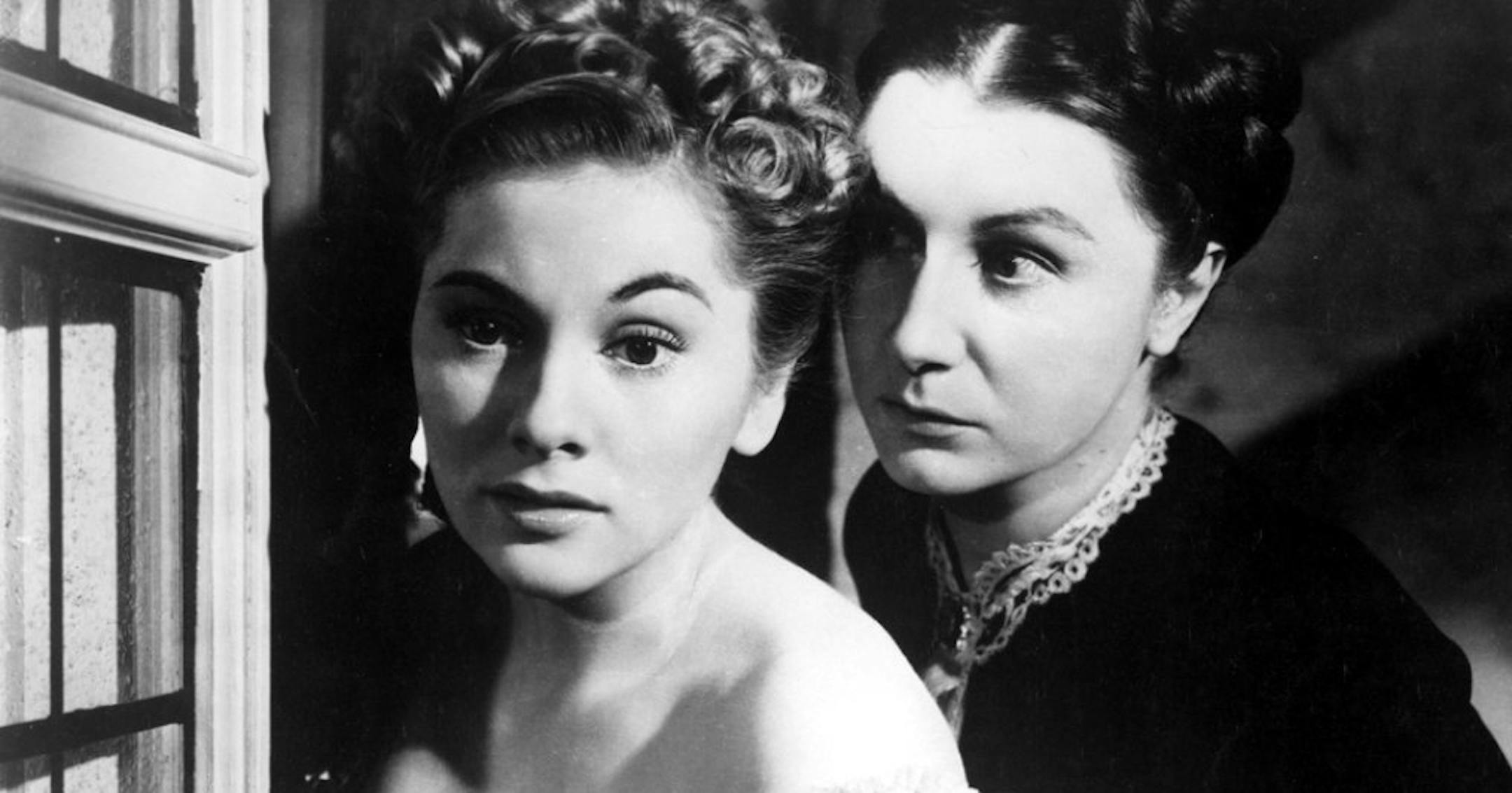 Joan Fontaine and Judith Anderson in "Rebecca"