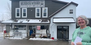 In May 2022, a haboob windstorm tore the roof off Blade's Store in Holmes City, Minn., where co-owner Julie Rice lives. The roof was repaired that fal
