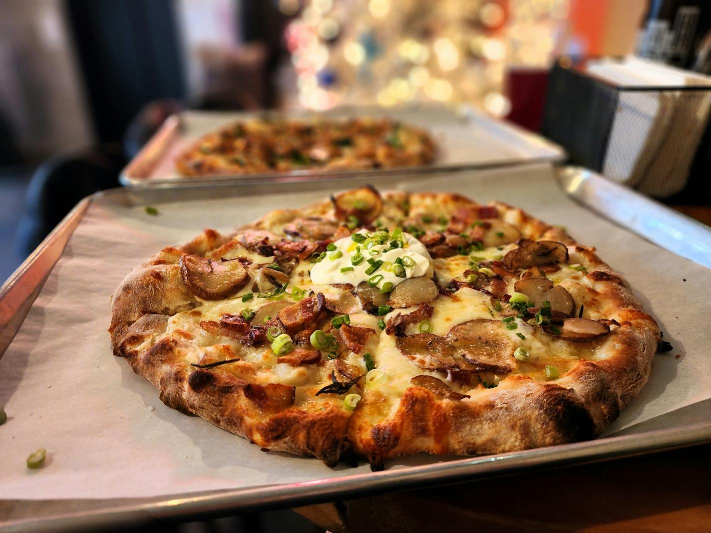 The Drunken Pig pizza at St. Paul Brewing