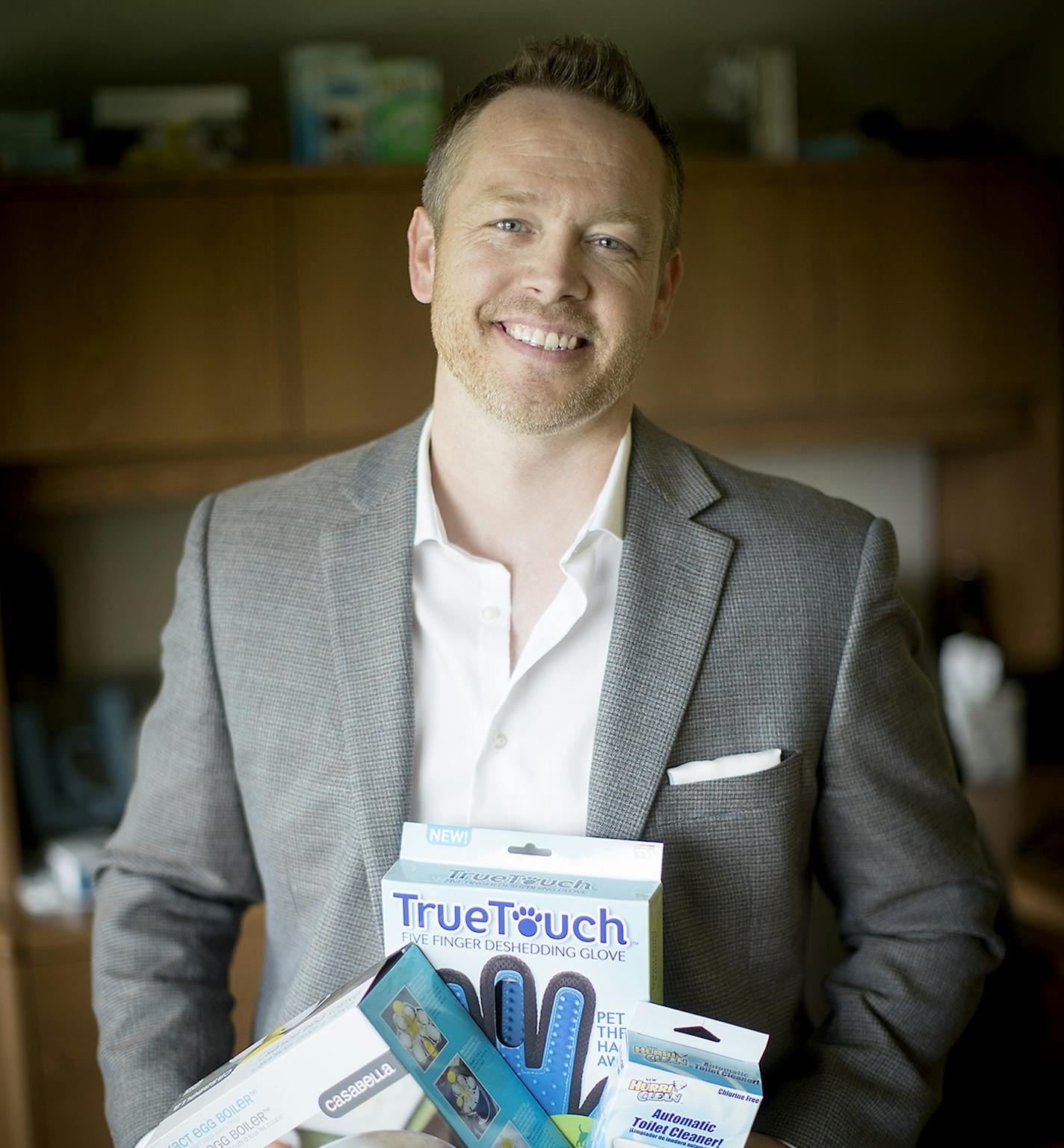 Local entrepenuer, Trevor Lambert, owns a small product design firm that has helped to turn hundreds of invention ideas into products. Photographed at his headquarters, Friday, July 14, 2017 in Champlin, MN. ] ELIZABETH FLORES &#xef; liz.flores@startribune.com