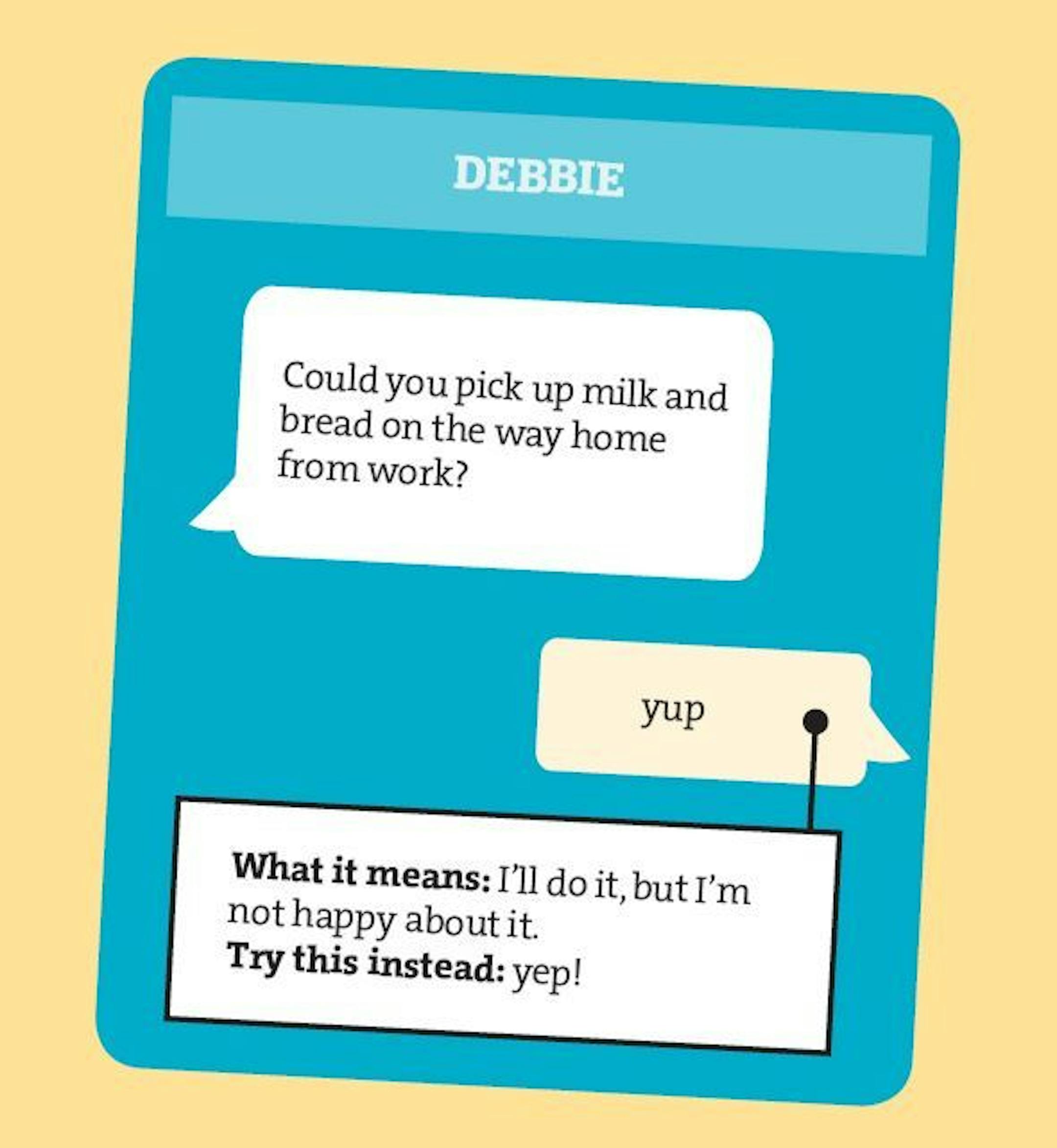Translate your texts: Learn how to say what you mean more clearly in these common scenarios.