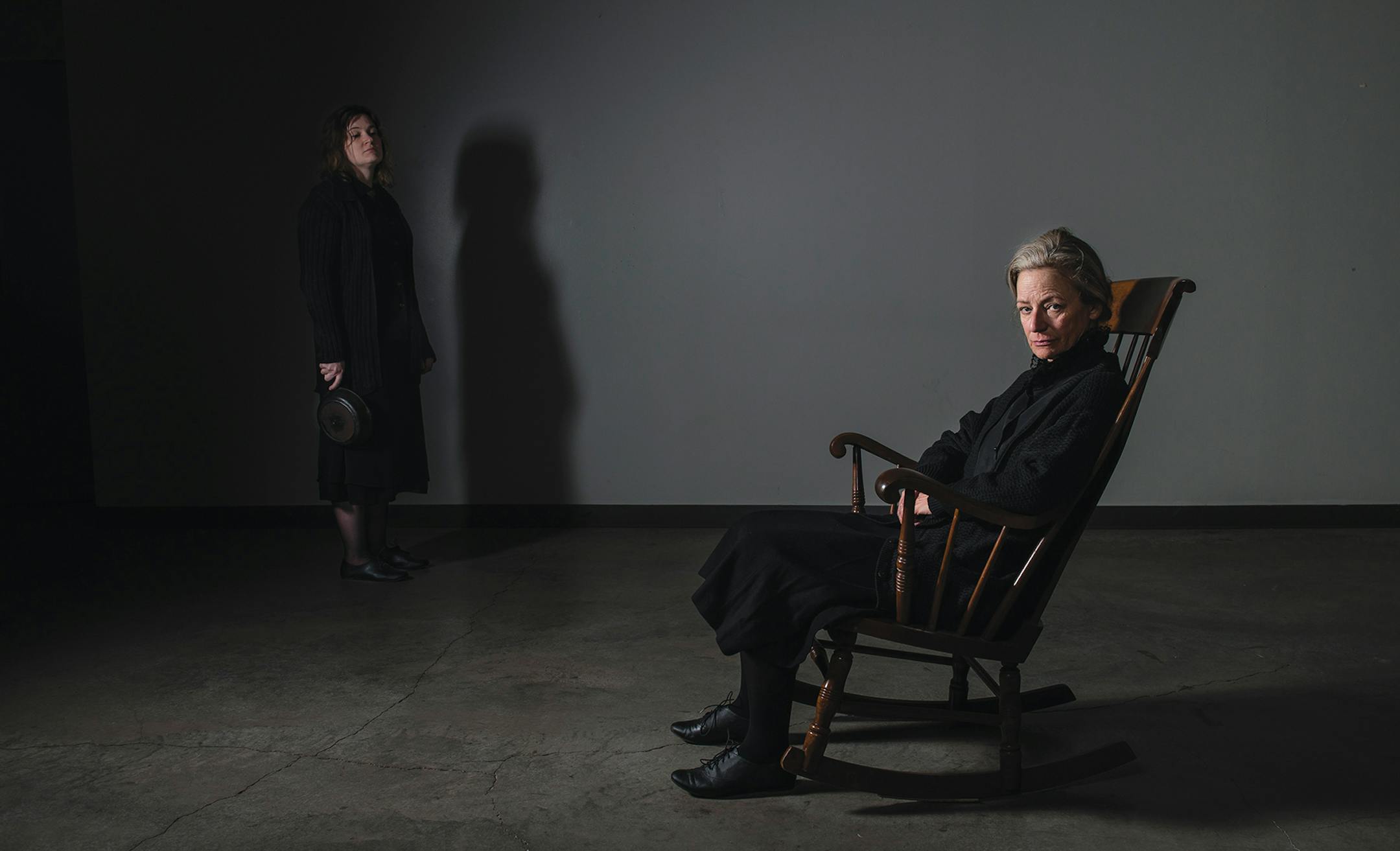 Amber Bjork and Sally Wingert in "The Beauty Queen of Leenane" by Theatre Pro Rata. credit: Charles Gorrill