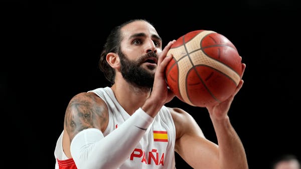 Timberwolves point guard Ricky Rubio, traded to Cleveland for forward Taurean Prince on Thursday,  is playing for Spain at the Tokyo Olympics.