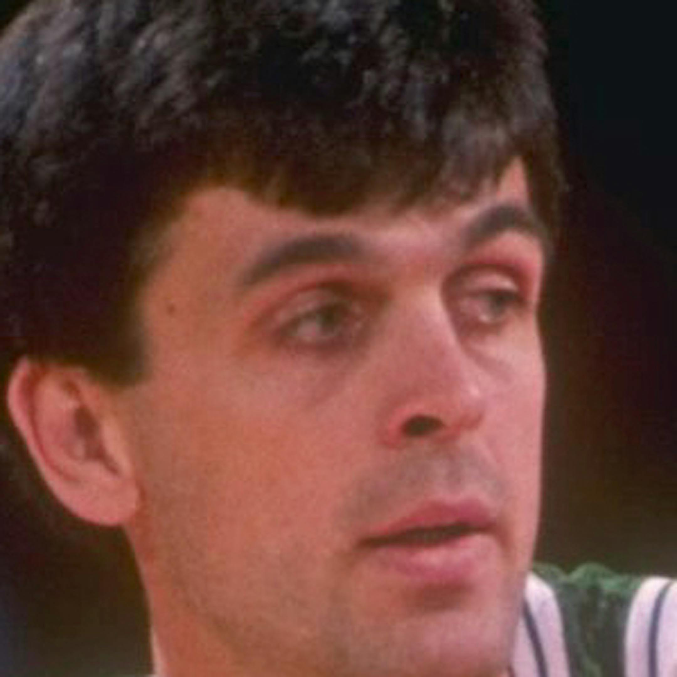 1989-1990: Forward Kevin McHale of the Boston Celtics looks on during a game versus the Denver Nuggets at McNichols Arena in Denver, Colorado. Mandatory Credit: Tim DeFrisco /Allsport NOTE TO USER: It is expressly understood that the only rights Allsport are offering to license in this Photograph are one-time, non-exclusive editorial rights. No advertising or commercial uses of any kind may be made of Allsport photos. User acknowledges that it is aware that Allsport is an editorial sports agency