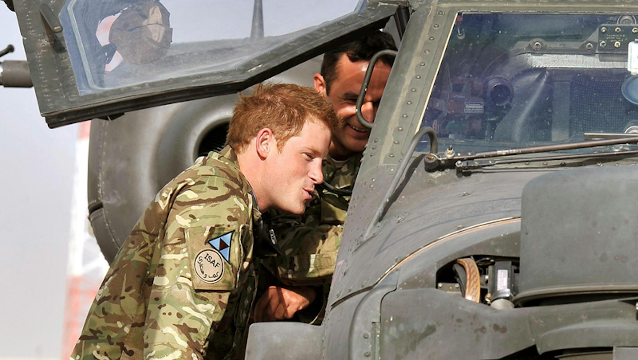 Britain's Prince Harry in Afghanistan.