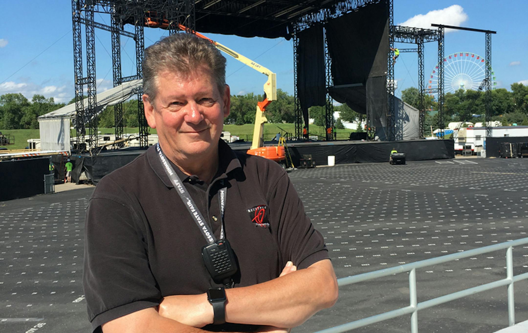 Dale Kivimaki has been at every State Fair grandstand show for the past 25 years but he hasn't seen one of them live. That's because he's the video director and watches on monitors in a trailer. He tells us about his 10 favorite shows and some bloopers from over the years. Photo provided