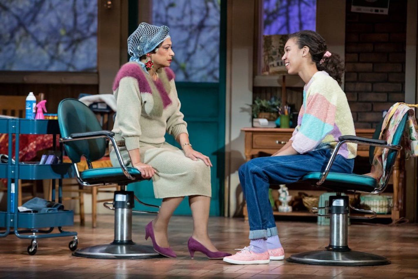 Melissa Maxwell and Nicole King in "Steel Magnolias" at the Guthrie Theater.