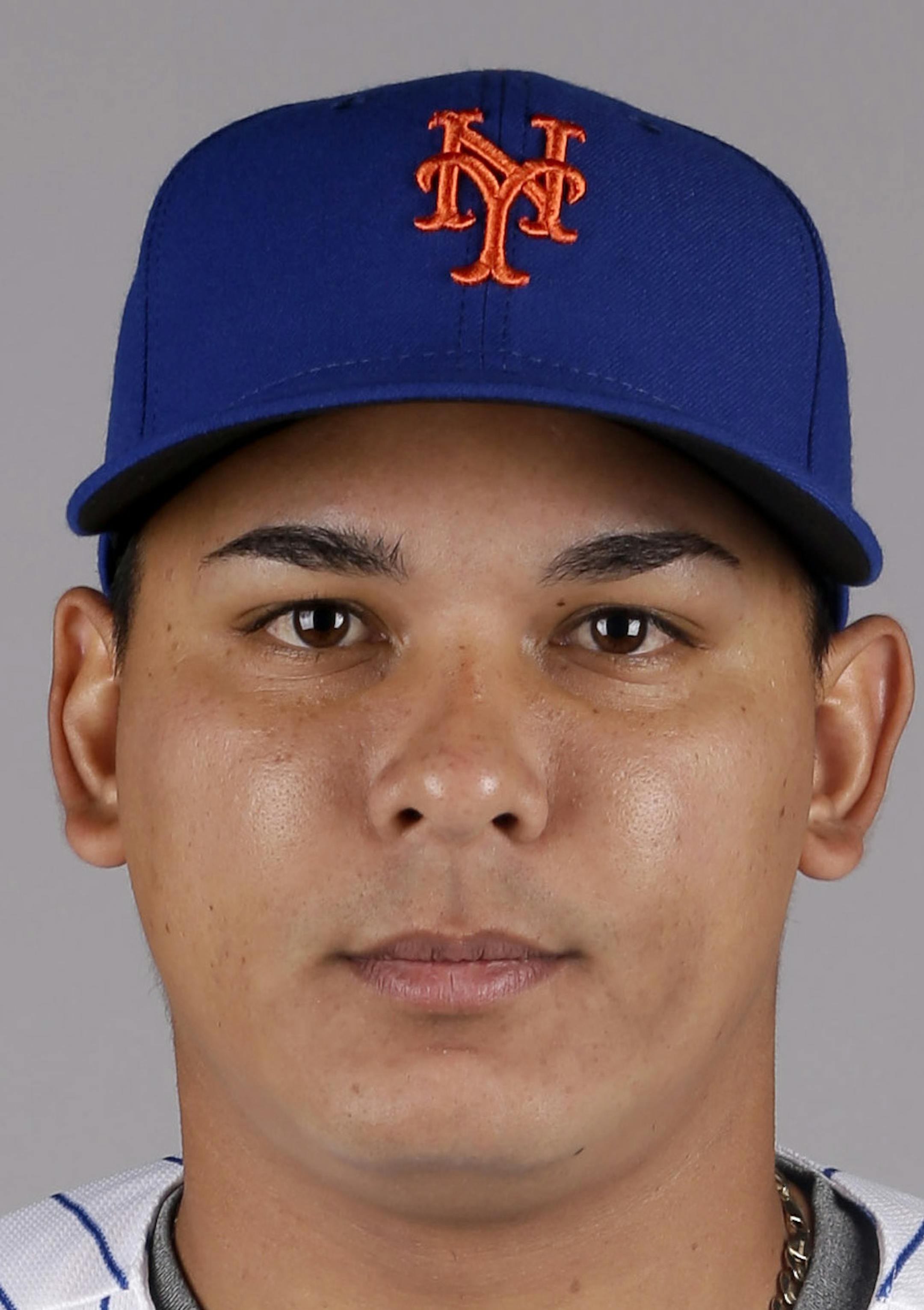 This is a 2015 photo of Ruben Tejada of the New York Mets baseball team. This image reflects the Mets active roster as of Saturday, Feb. 28, 2015, when this image was taken. (AP Photo/Jeff Roberson) ORG XMIT: FLVR