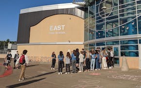 Duluth East High School students return to class on the first school day in 2021. High schools and middle schools will have new scheduling next year.