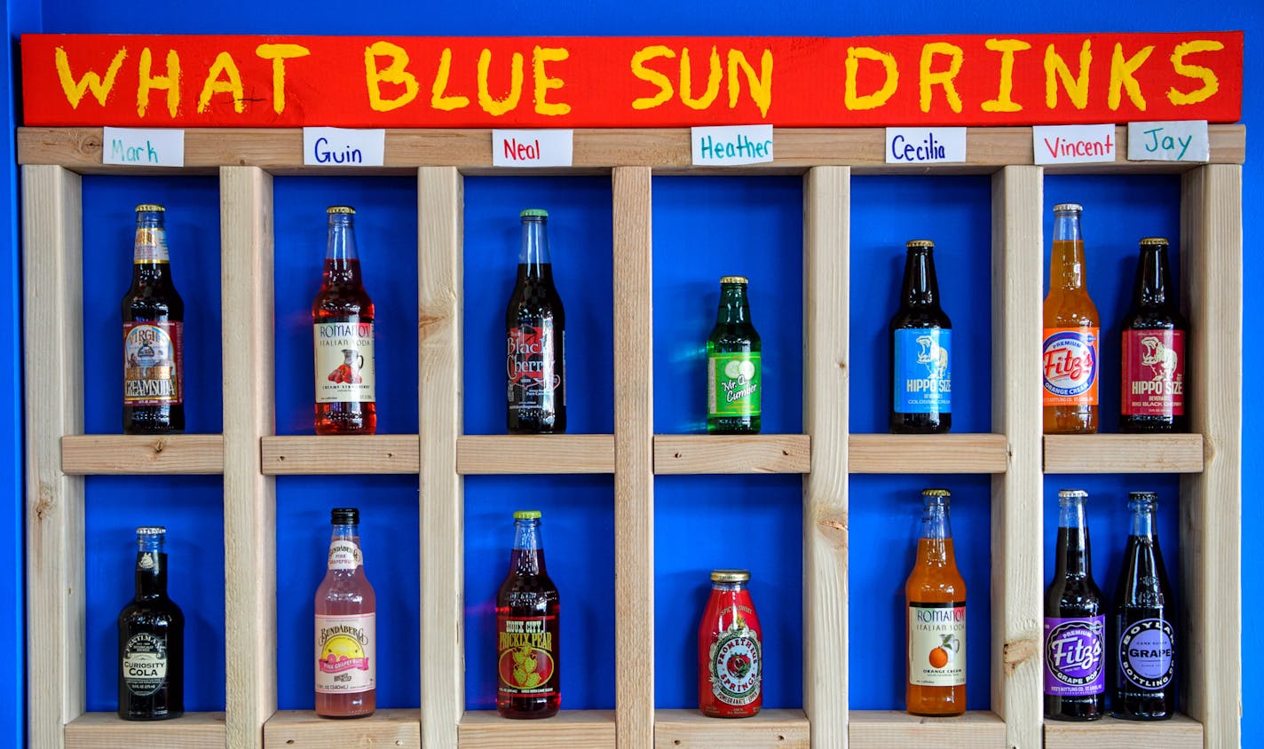 The Blue Sun Soda Shop in Spring Lake Park stocks more than 1,100 craft soda varieties.