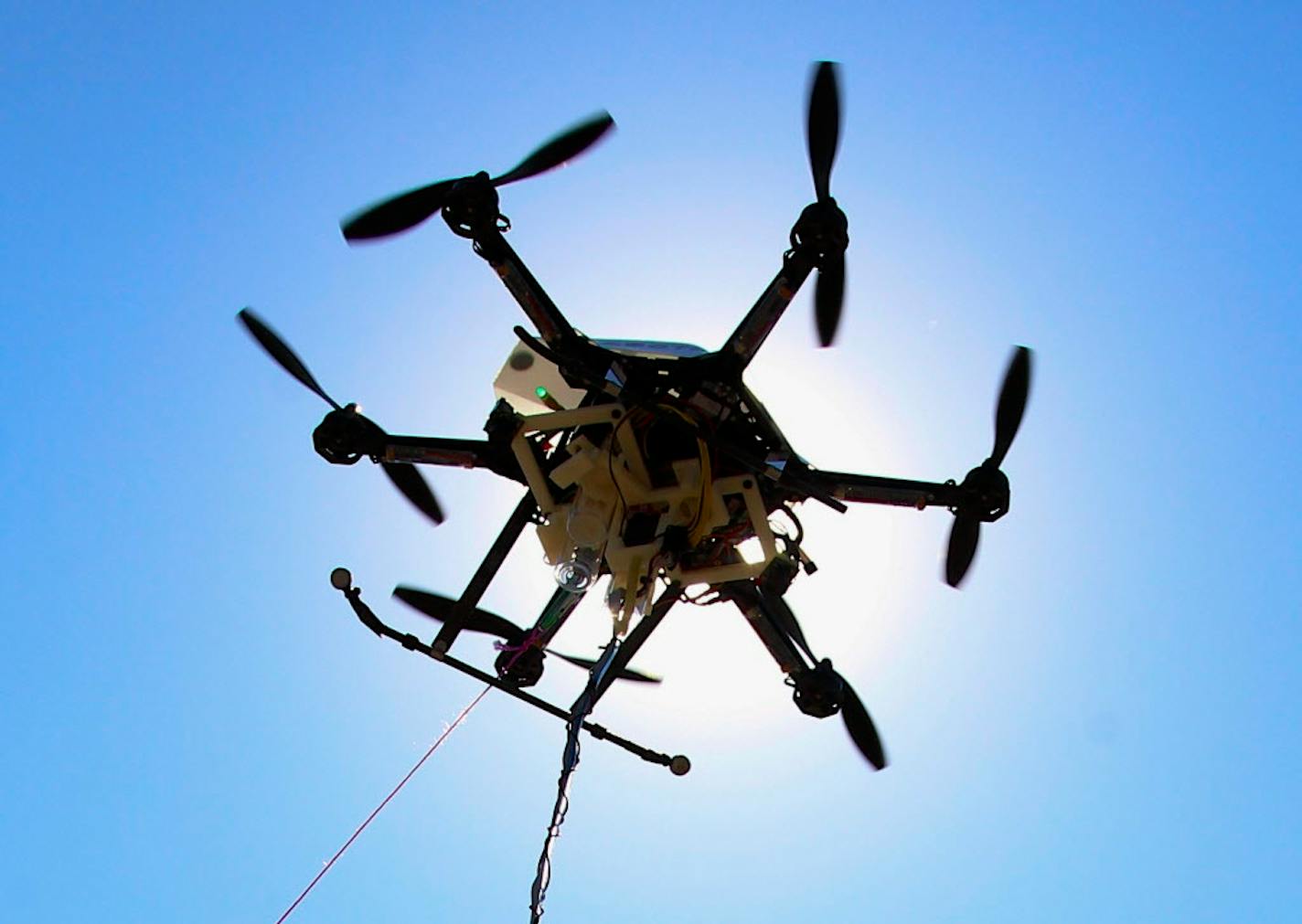 FILE - A drone at a testing site in Lincoln, Neb.