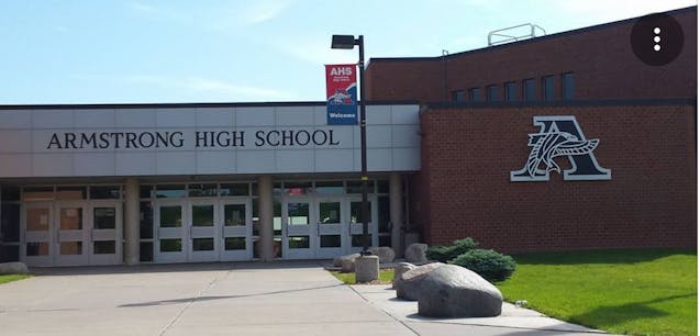 Armstrong High School in Plymouth.