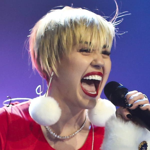Miley Cyrus performed during KDWB's Jingle Ball at the Xcel Energy Center in St. Paul, Minn., on Tuesday, December 9, 2013.