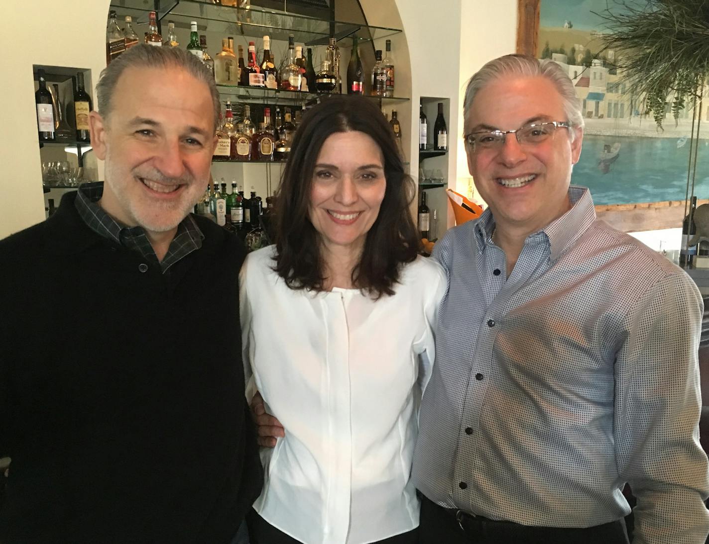 Paul Karos and owners Athena Karos and Nick Karos on a recent Saturday at "It's Greek to Me" restaurant in South Minneapolis.Photo: Neal.St.Anthony@startribune.com