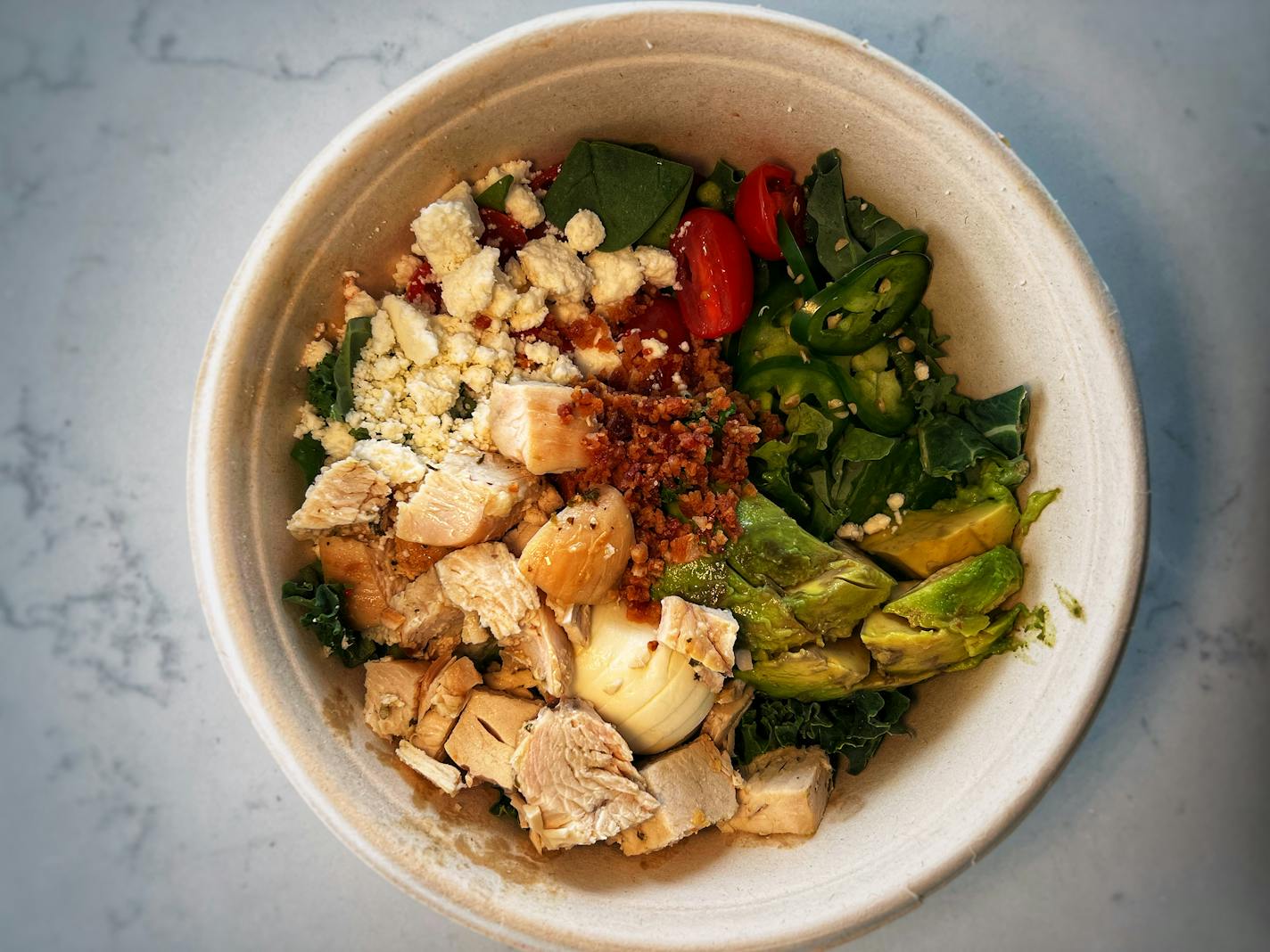 Cobb salad and Crisp + Green. Jon Cheng, Star Tribune